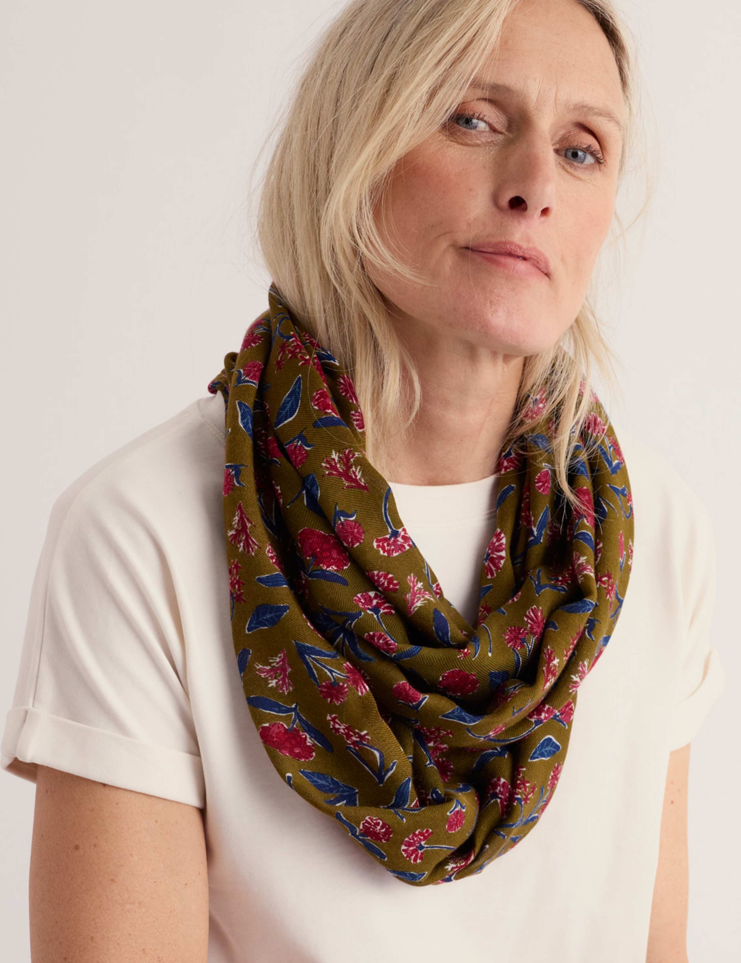 Modal Rich Floral Snood
