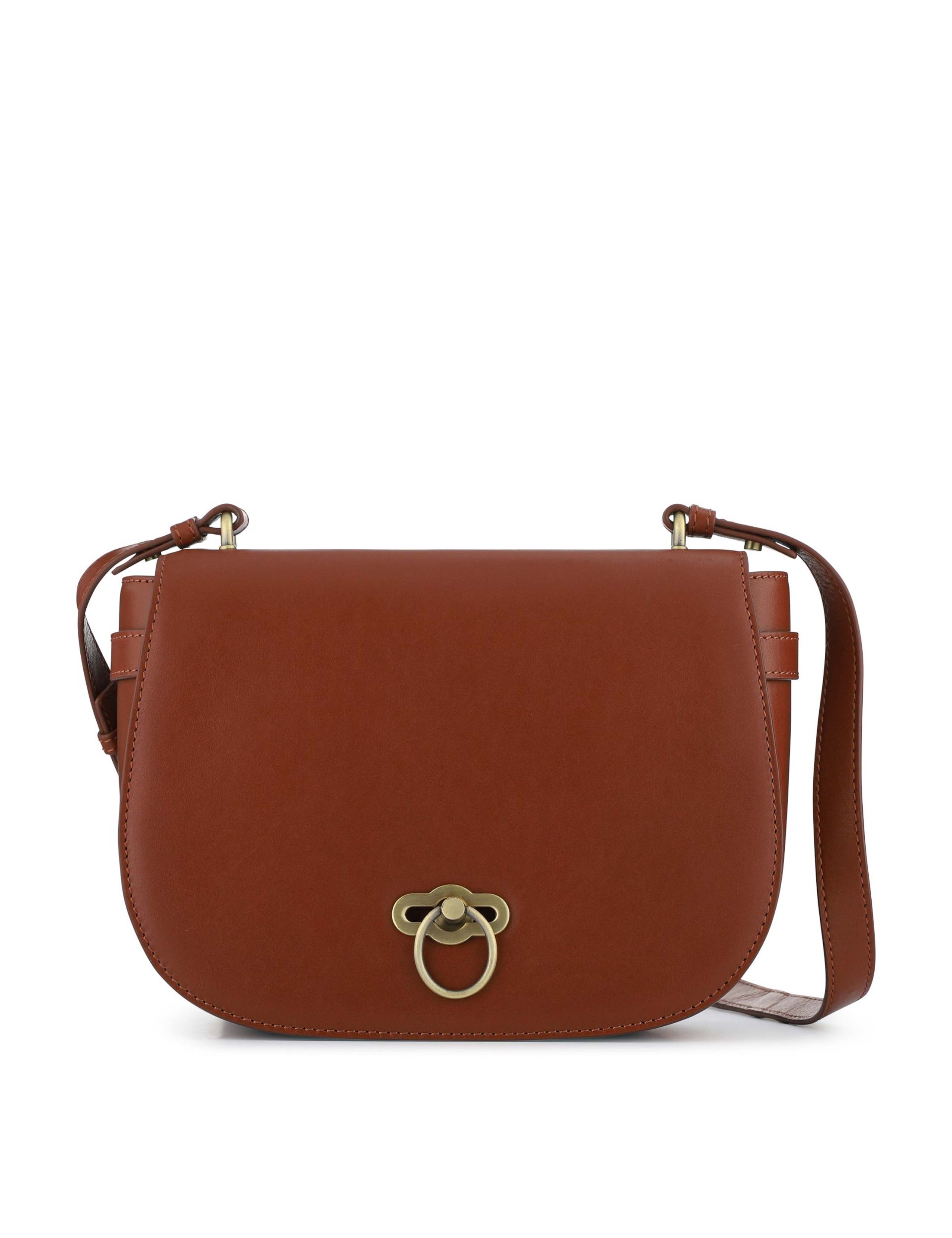 Leather Croc Effect Cross Body Shoulder Bag