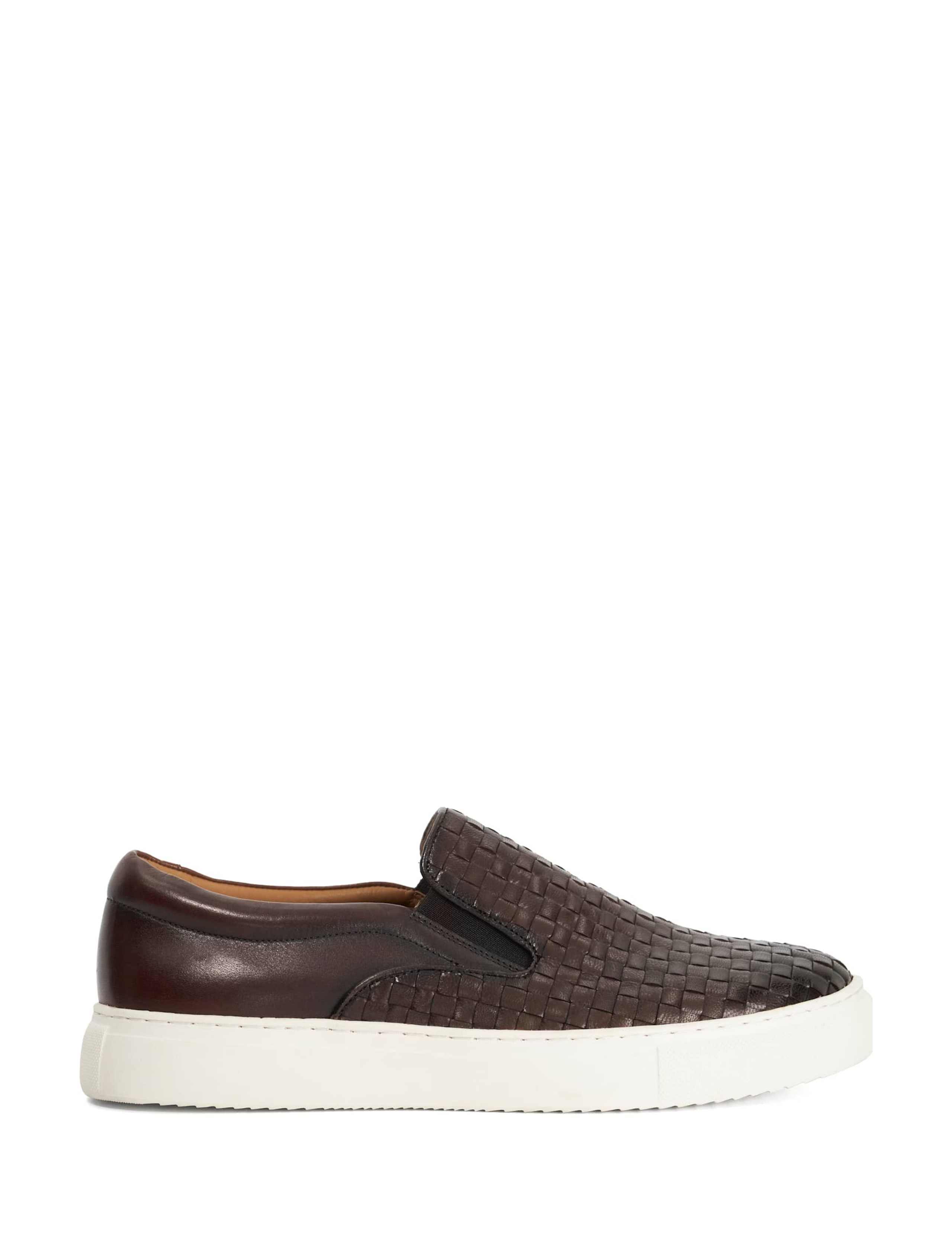 Leather Slip-On Trainers
