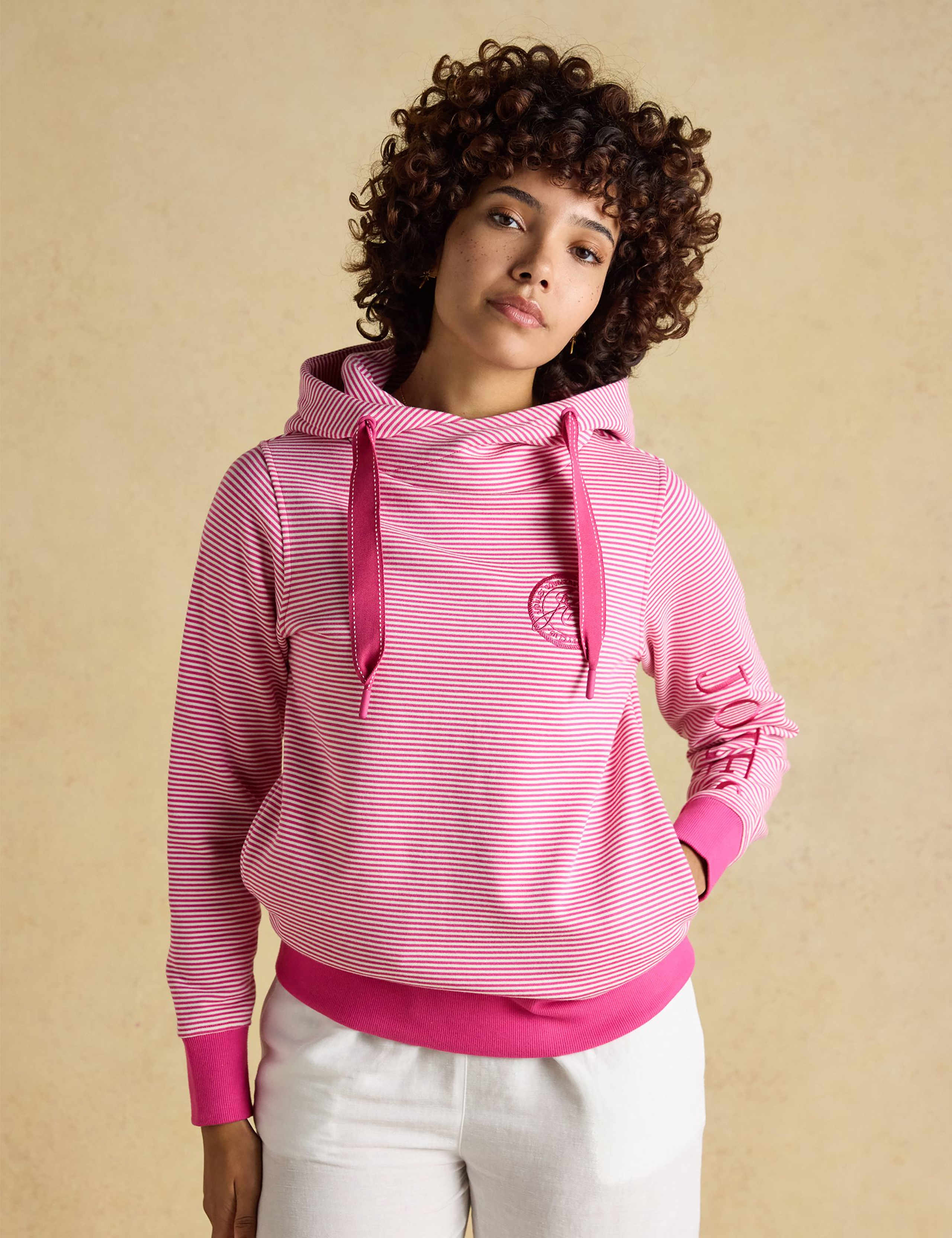 Pure Cotton Striped Hoodie