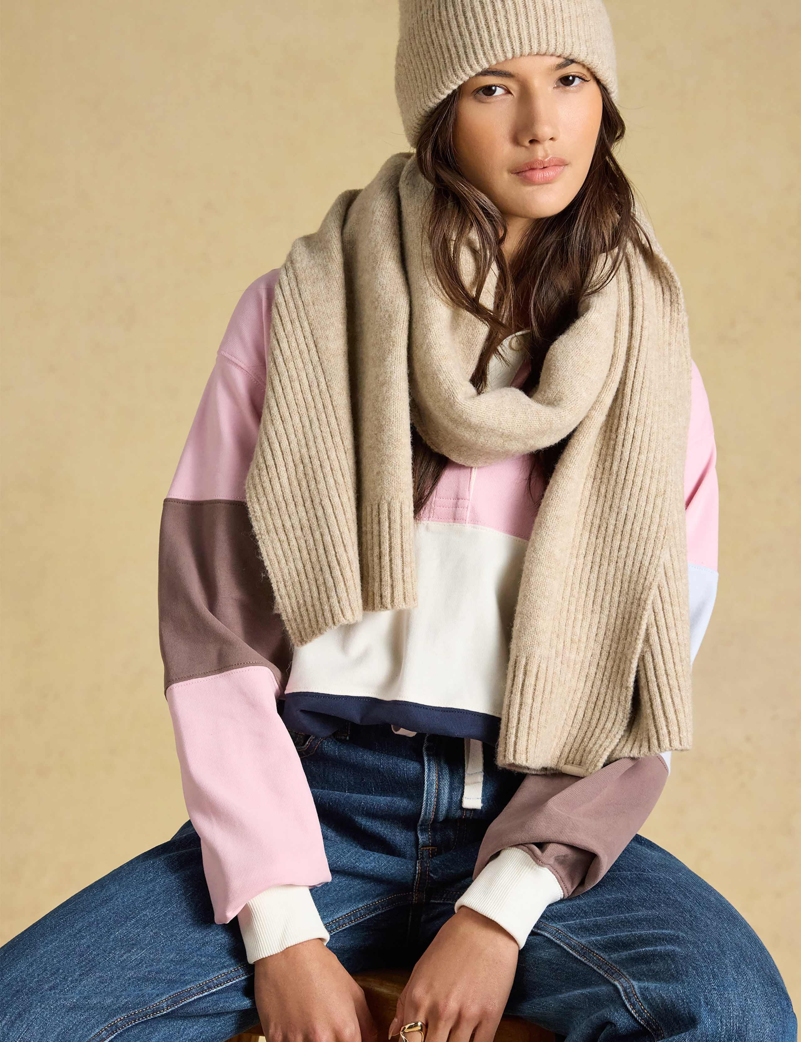 Knitted Textured Scarf