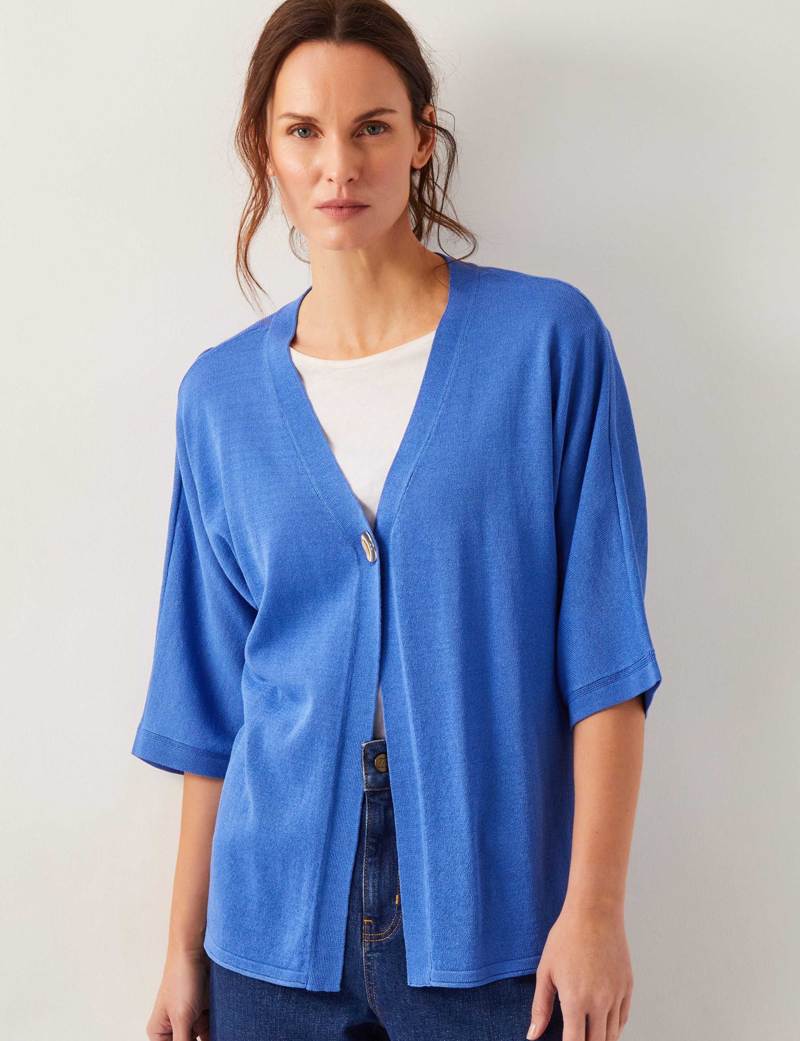 Textured V-Neck Cardigan