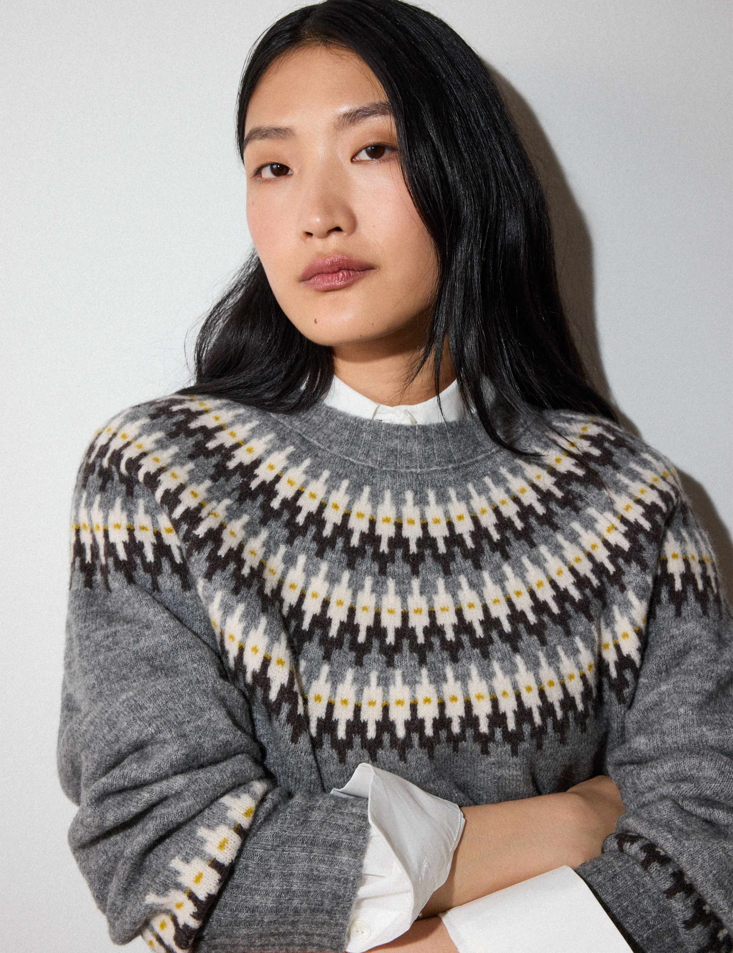 Wool Blend Fair Isle Jumper