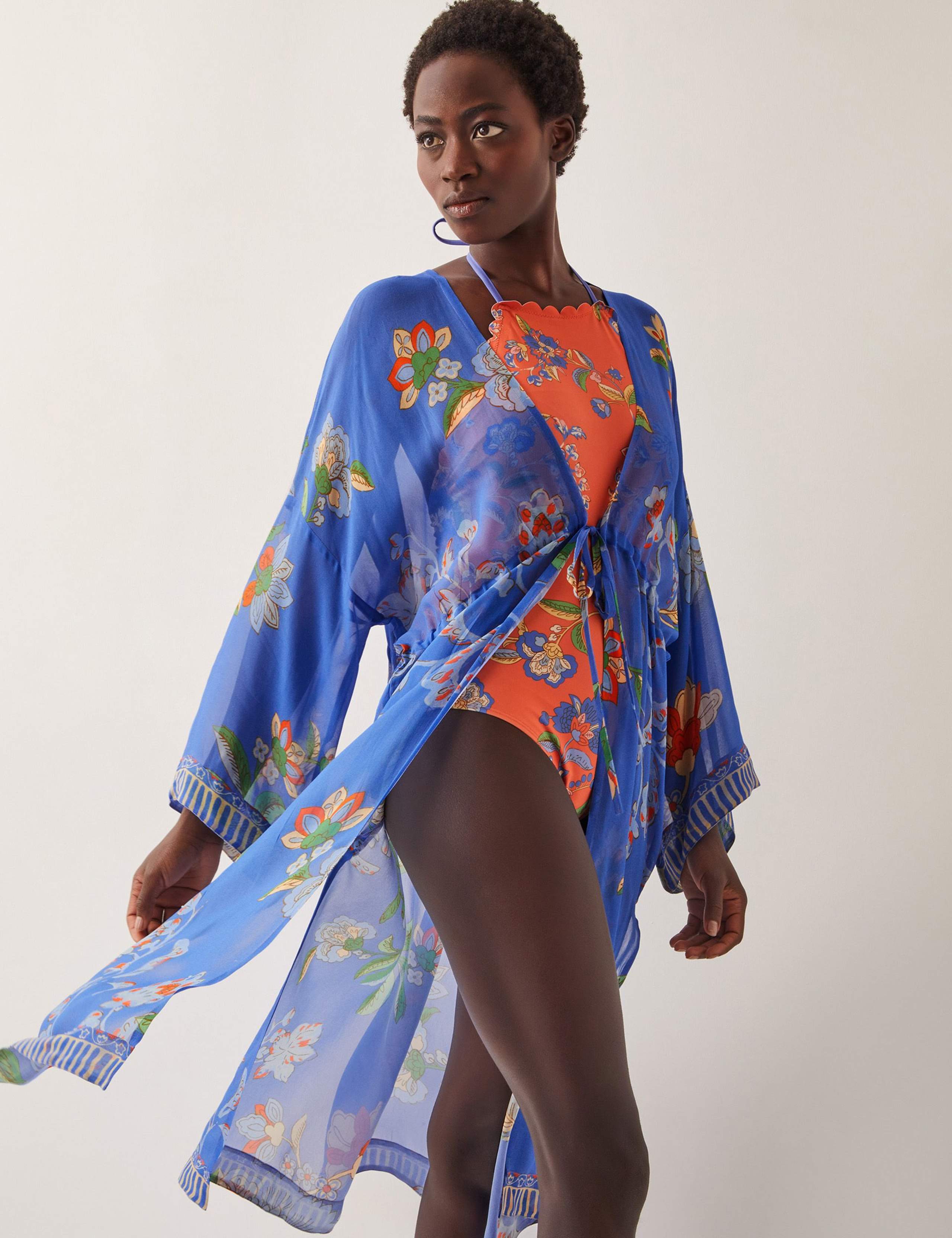 Floral Kaftan Beach Dress