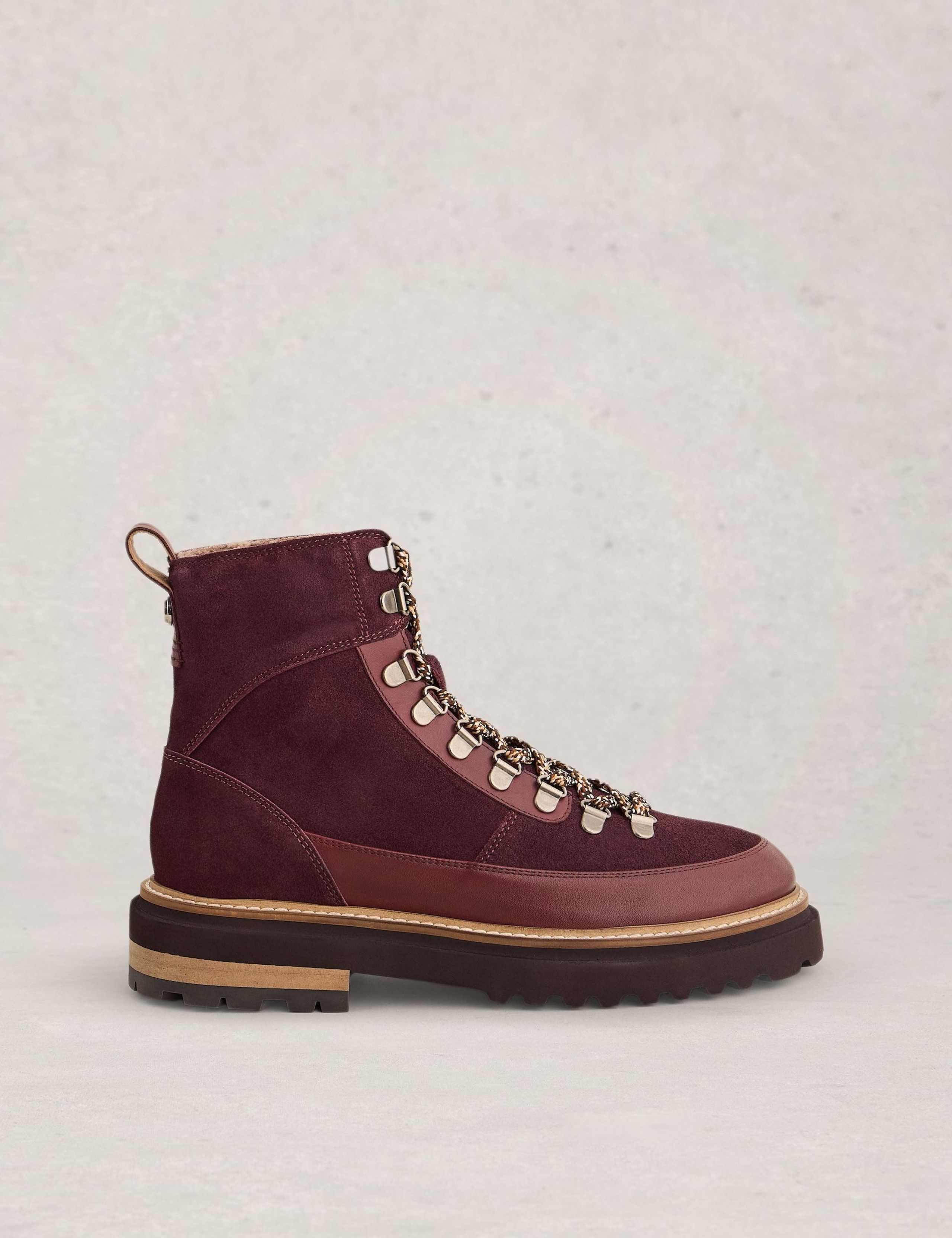 Suede Hiker Ankle Boots