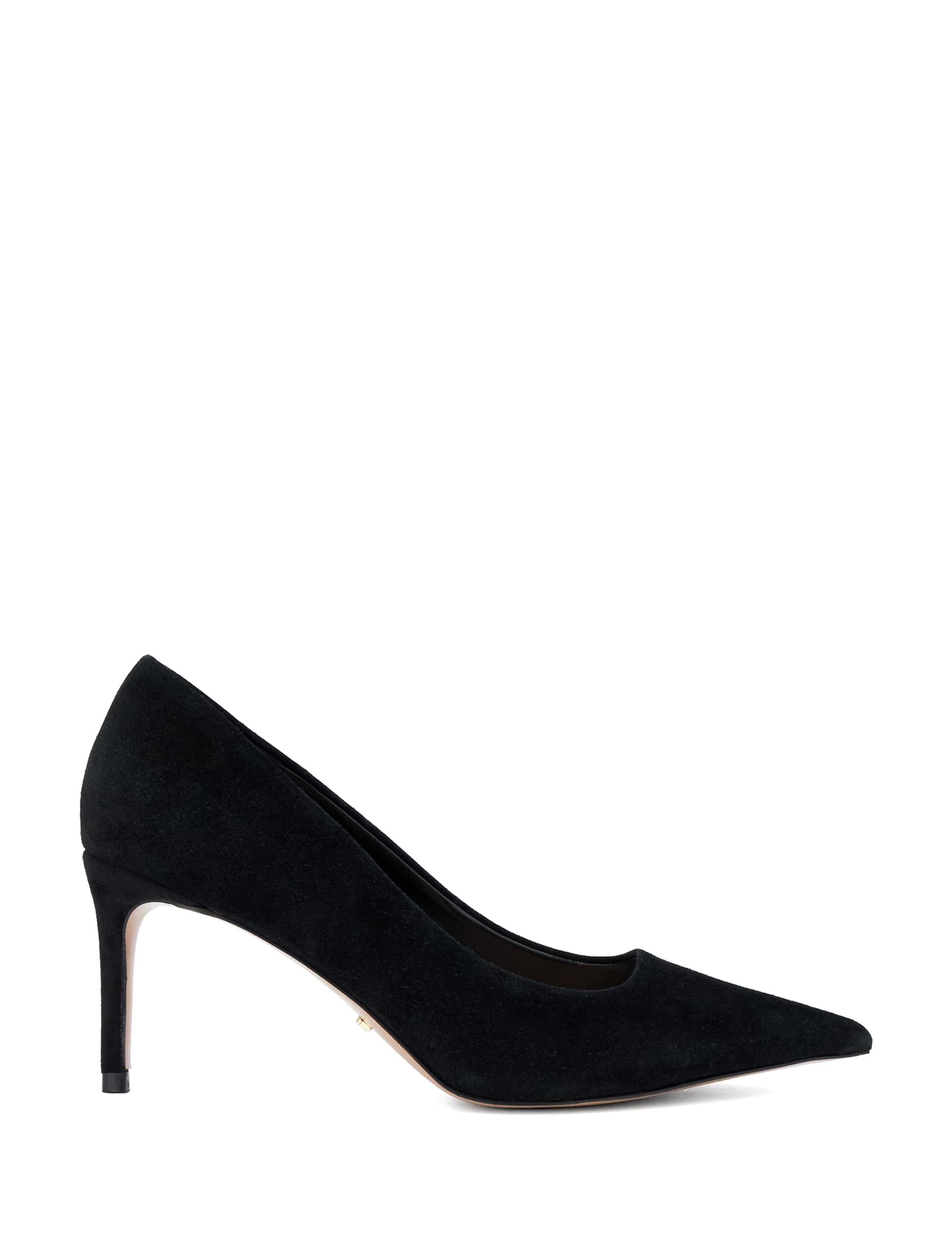 Affirming Suede Stiletto Heel Pointed Court Shoes