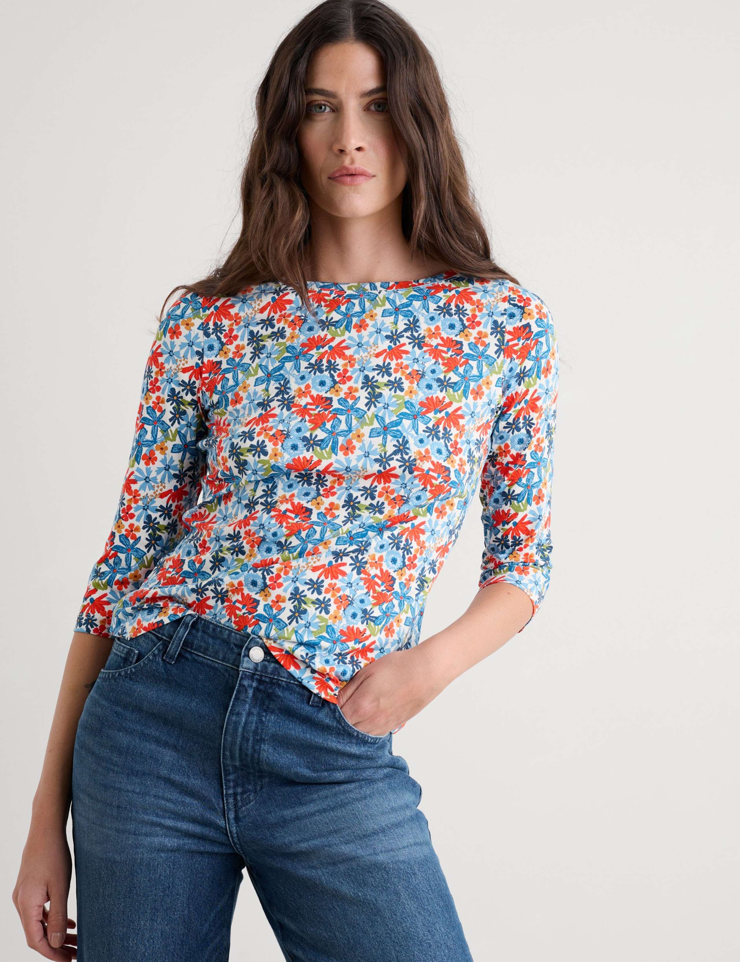 Cotton Rich Floral Top