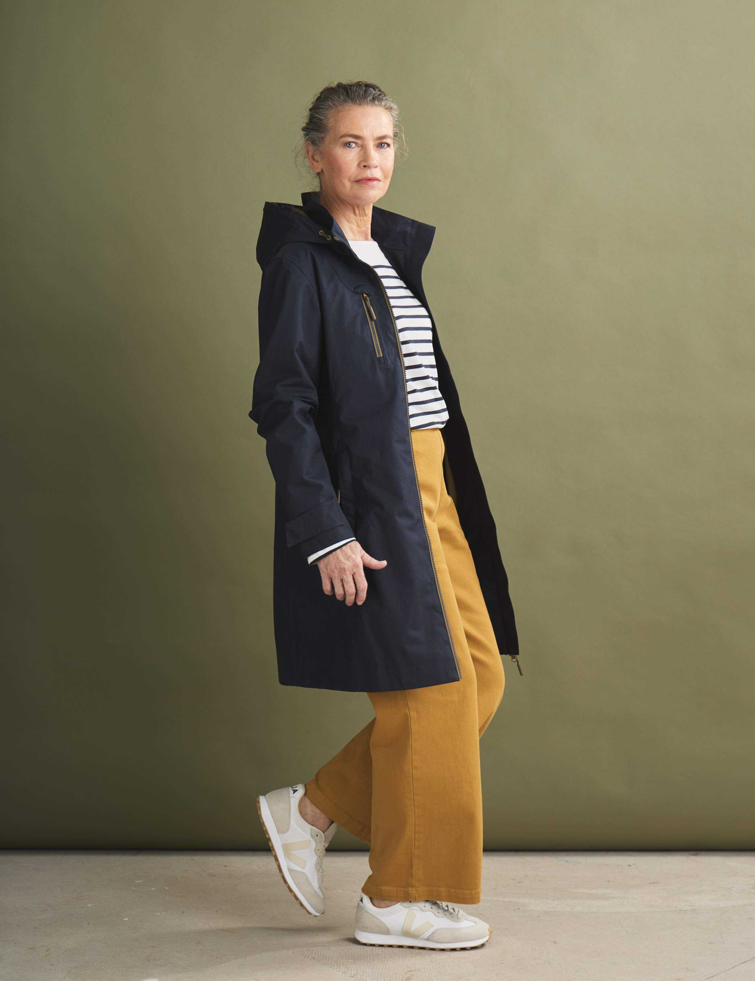 Waterproof Cotton Rich Longline Raincoat