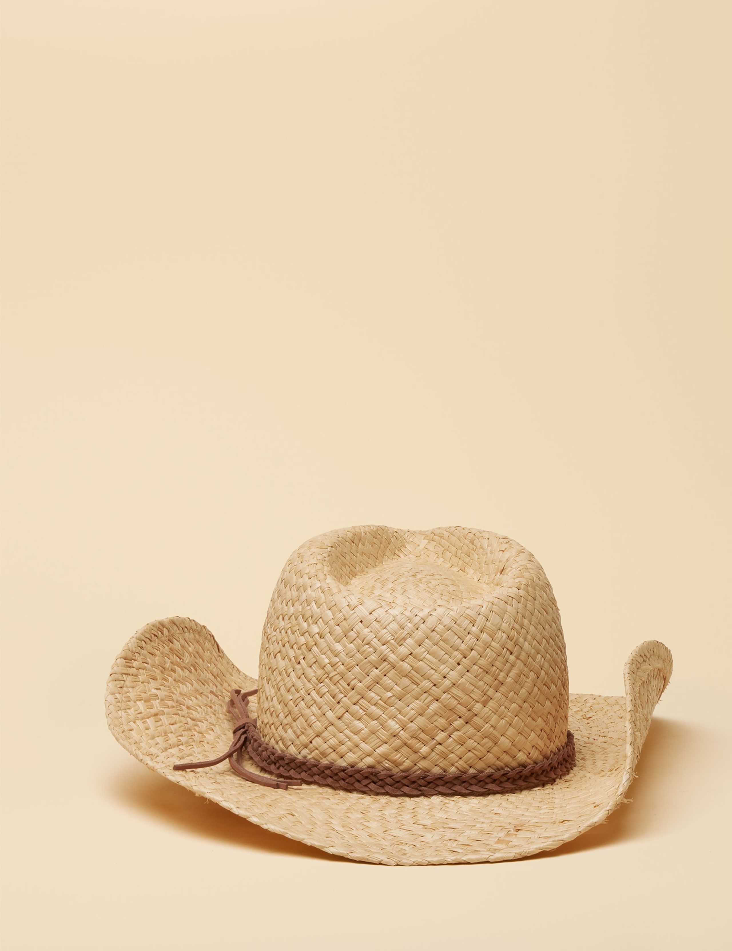 Western Straw Fedora Hat