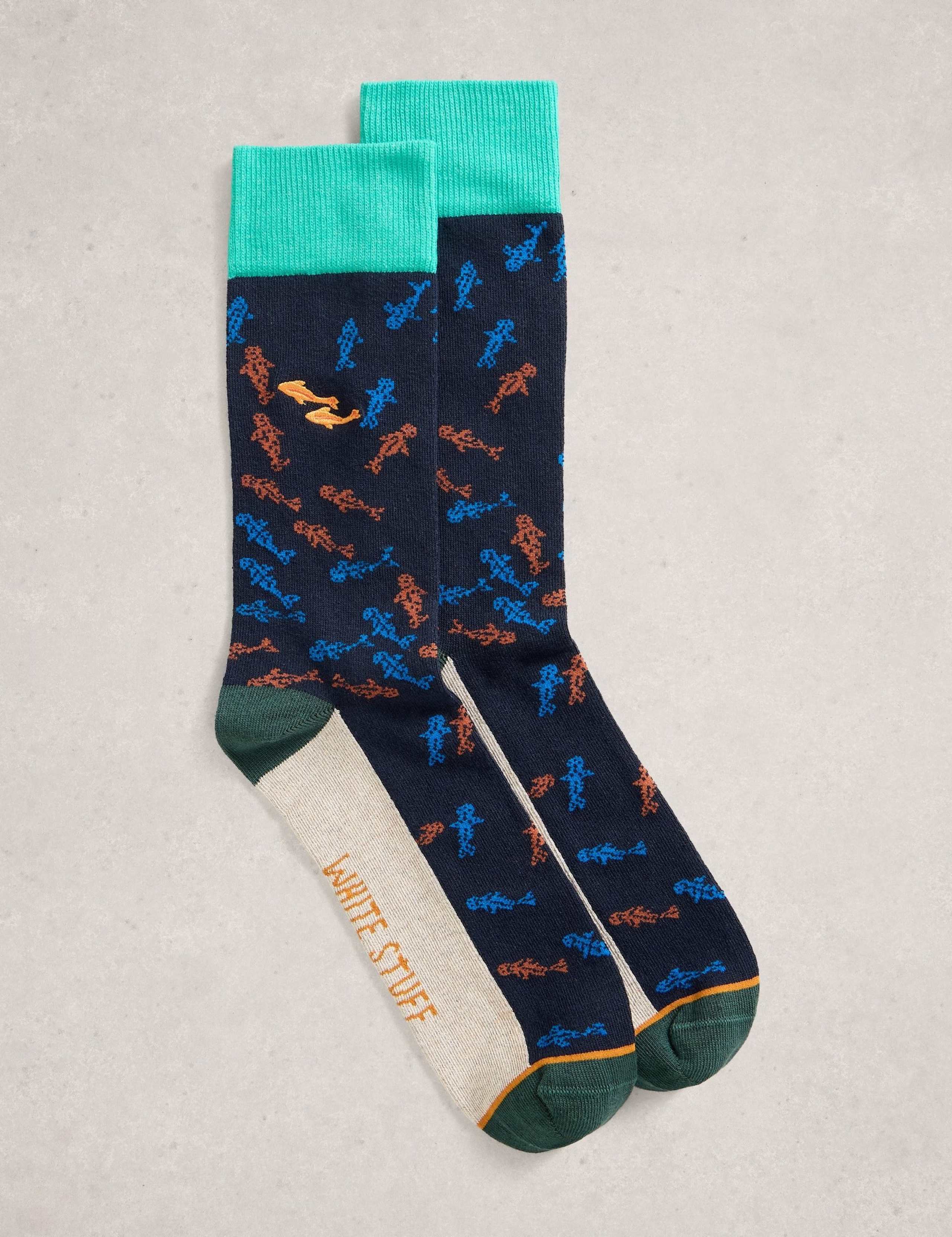 Cotton Rich Whale Socks