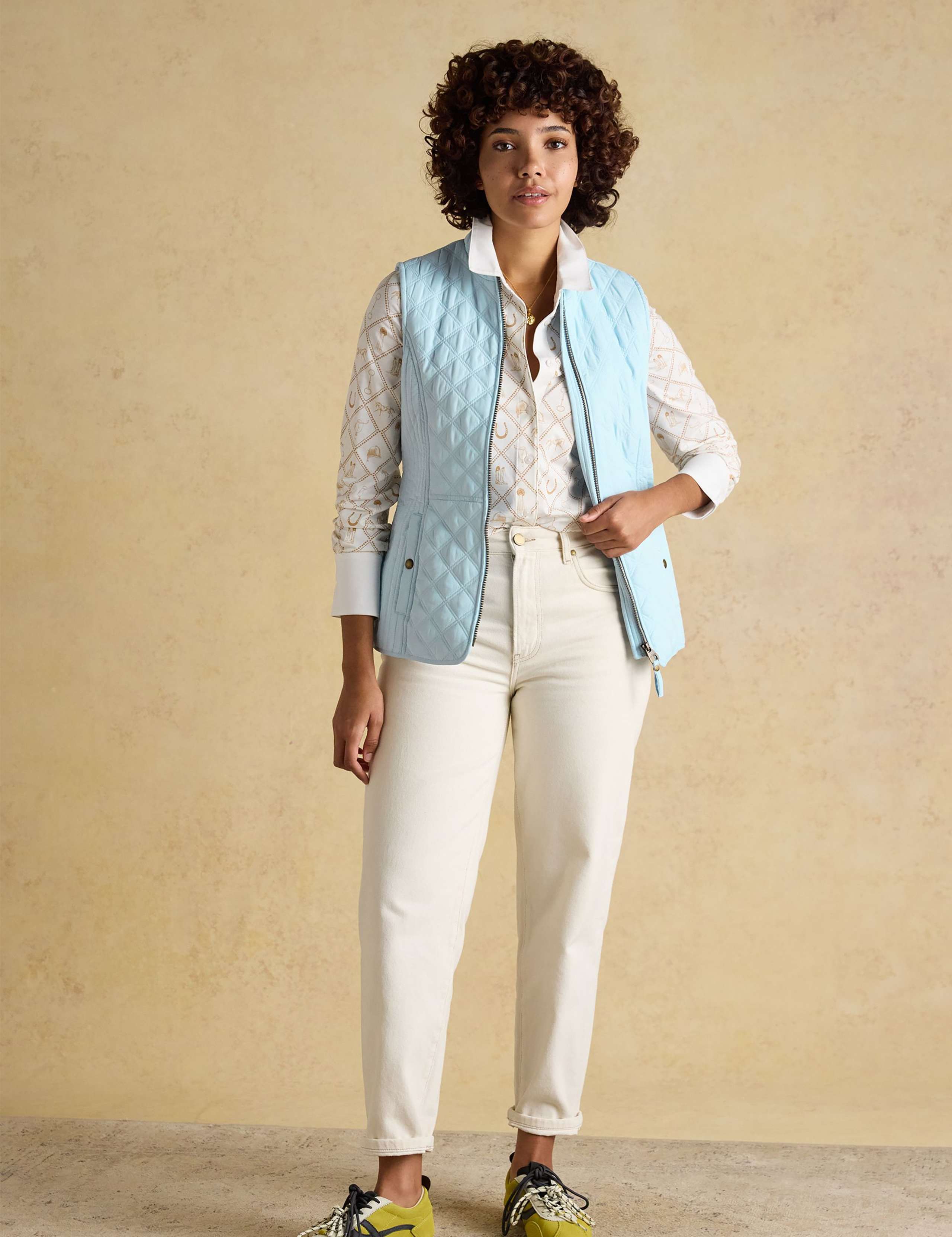 Showerproof Quilted Zip Through Gilet