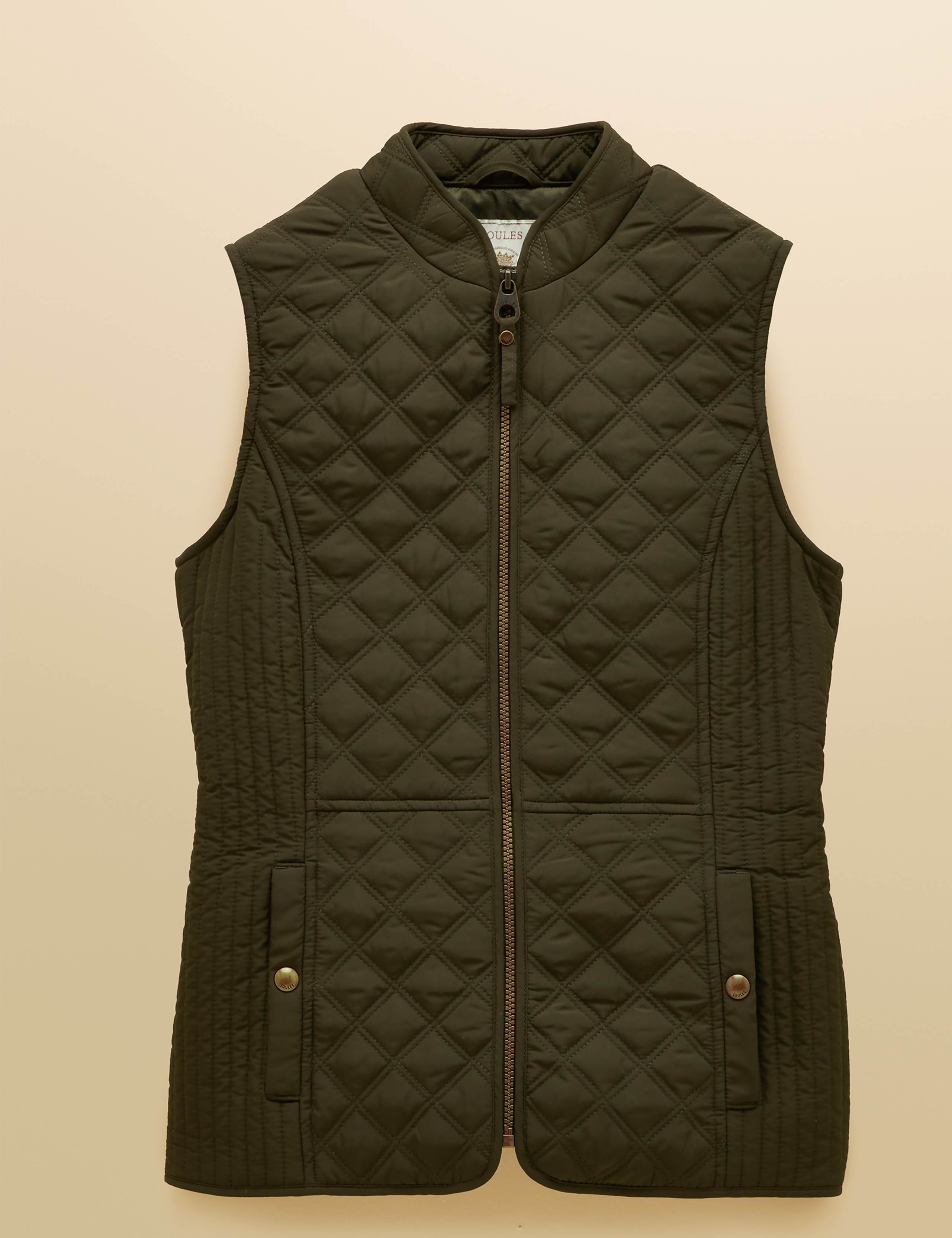 Showerproof Quilted Zip Through Gilet