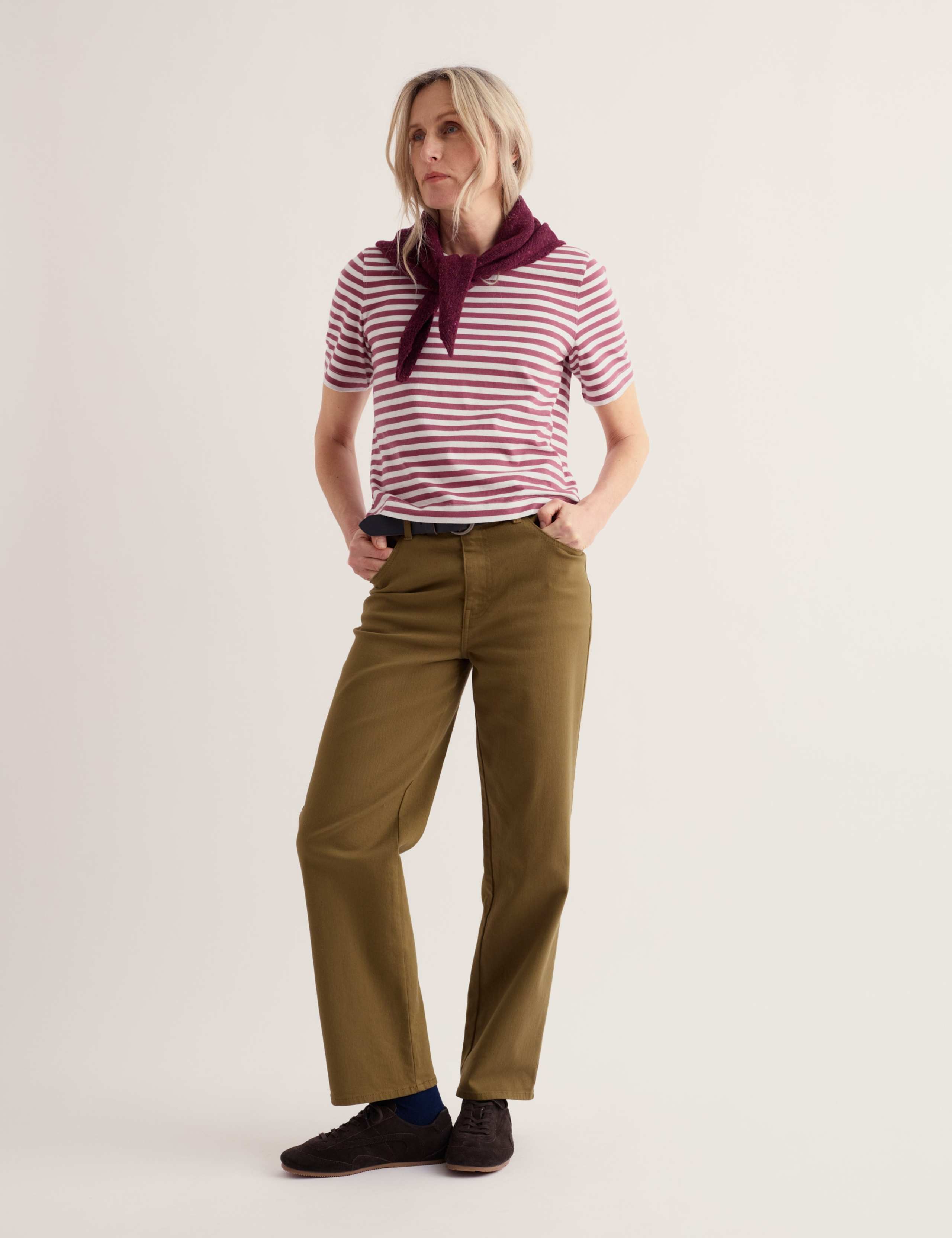 Pure Cotton Striped T-Shirt