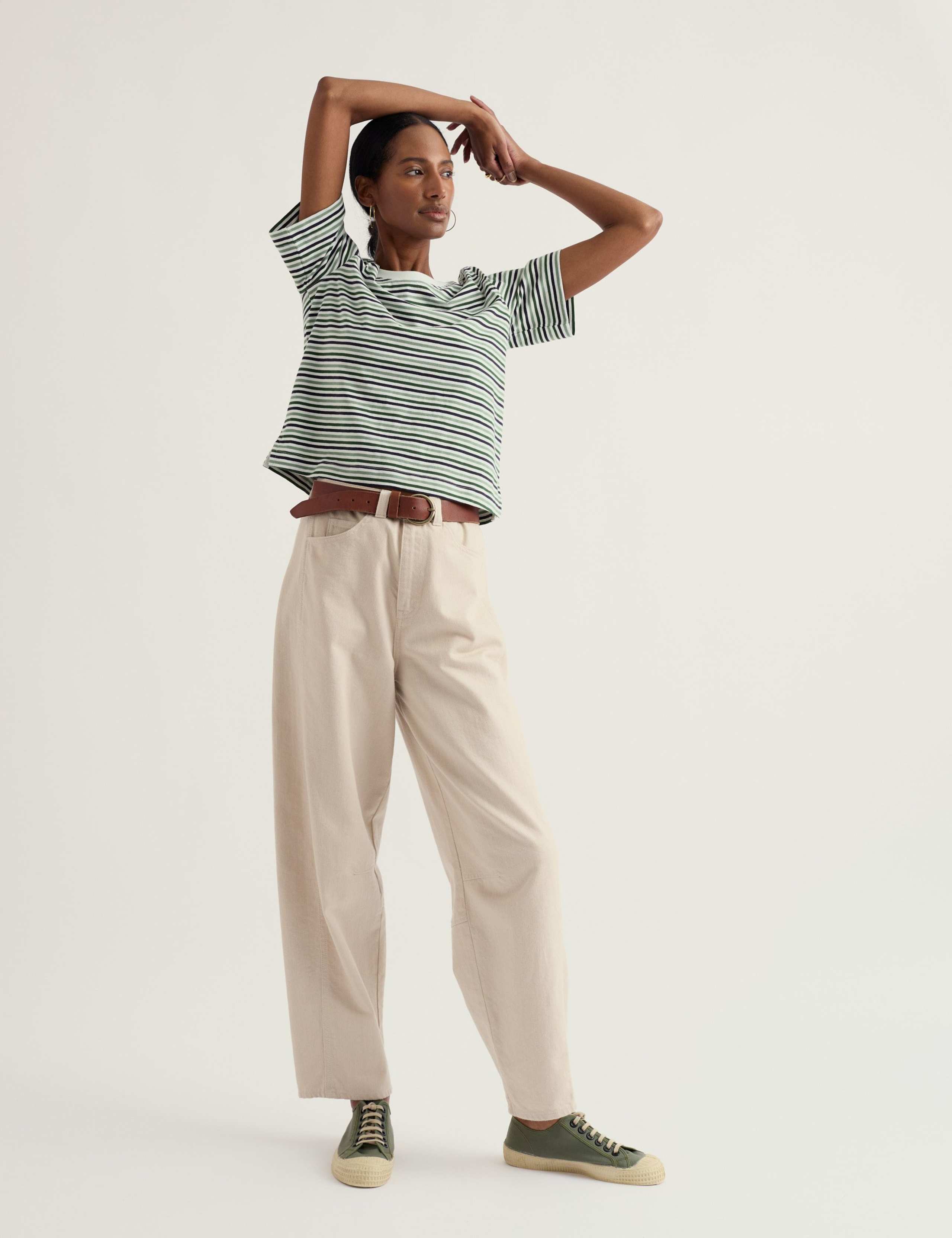 Pure Cotton Striped T-Shirt