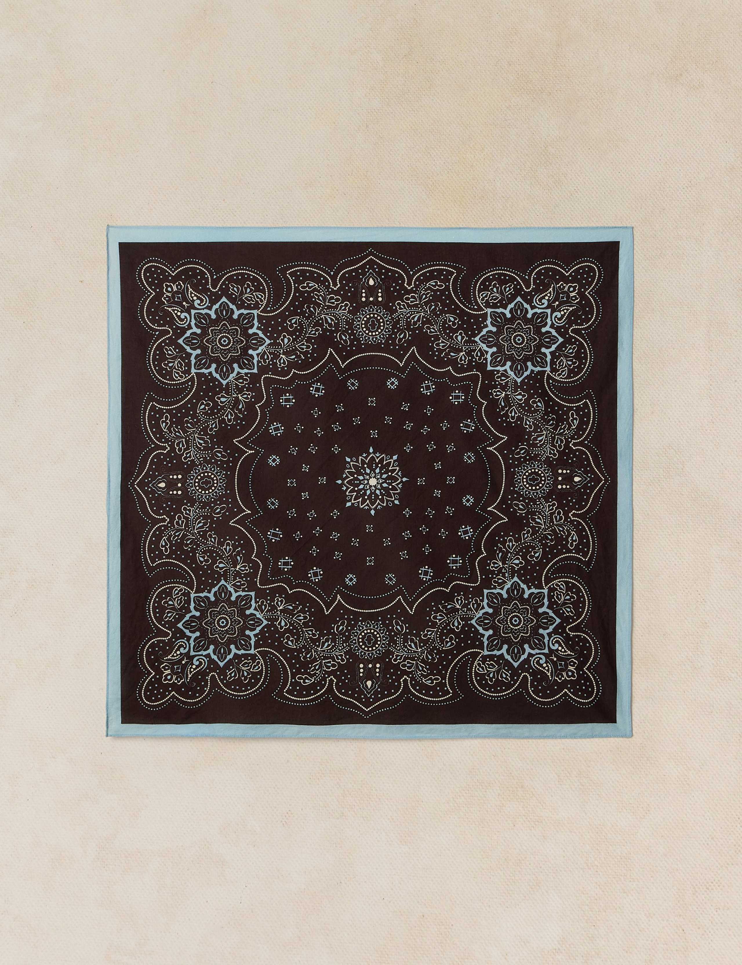 Pure Cotton Printed Square Scarf