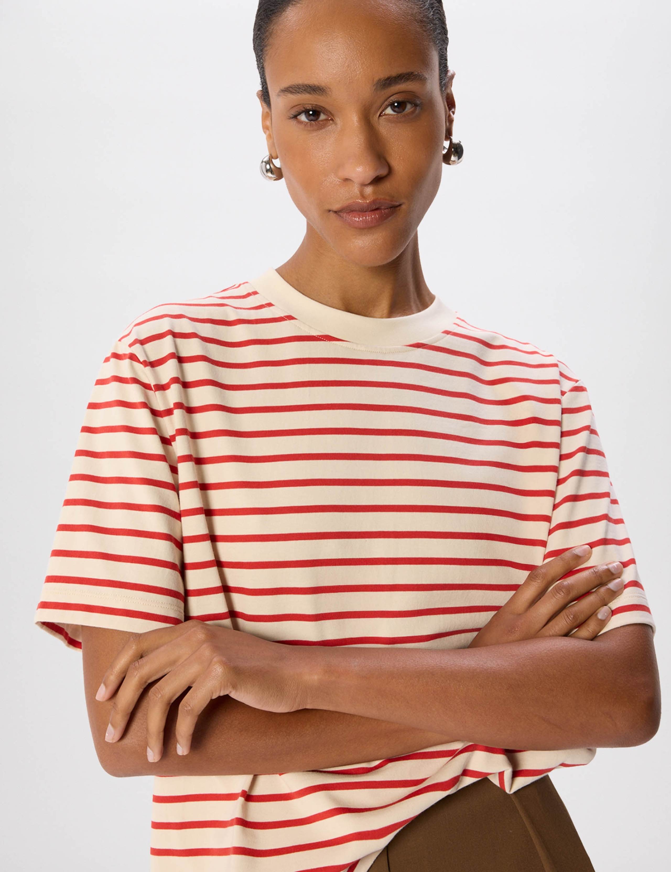 Pure Cotton Striped T-Shirt