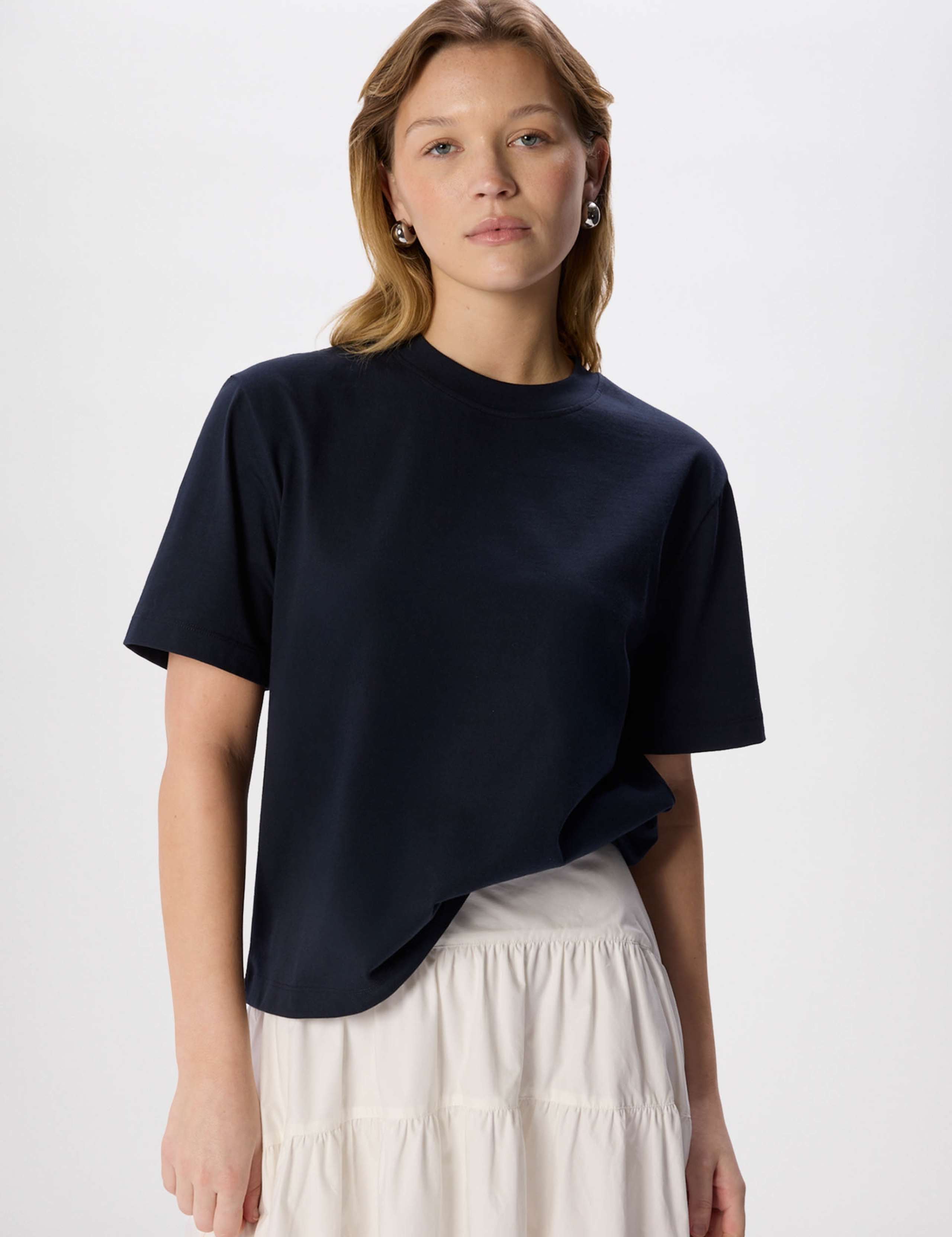 Pure Cotton Crew Neck T-Shirt