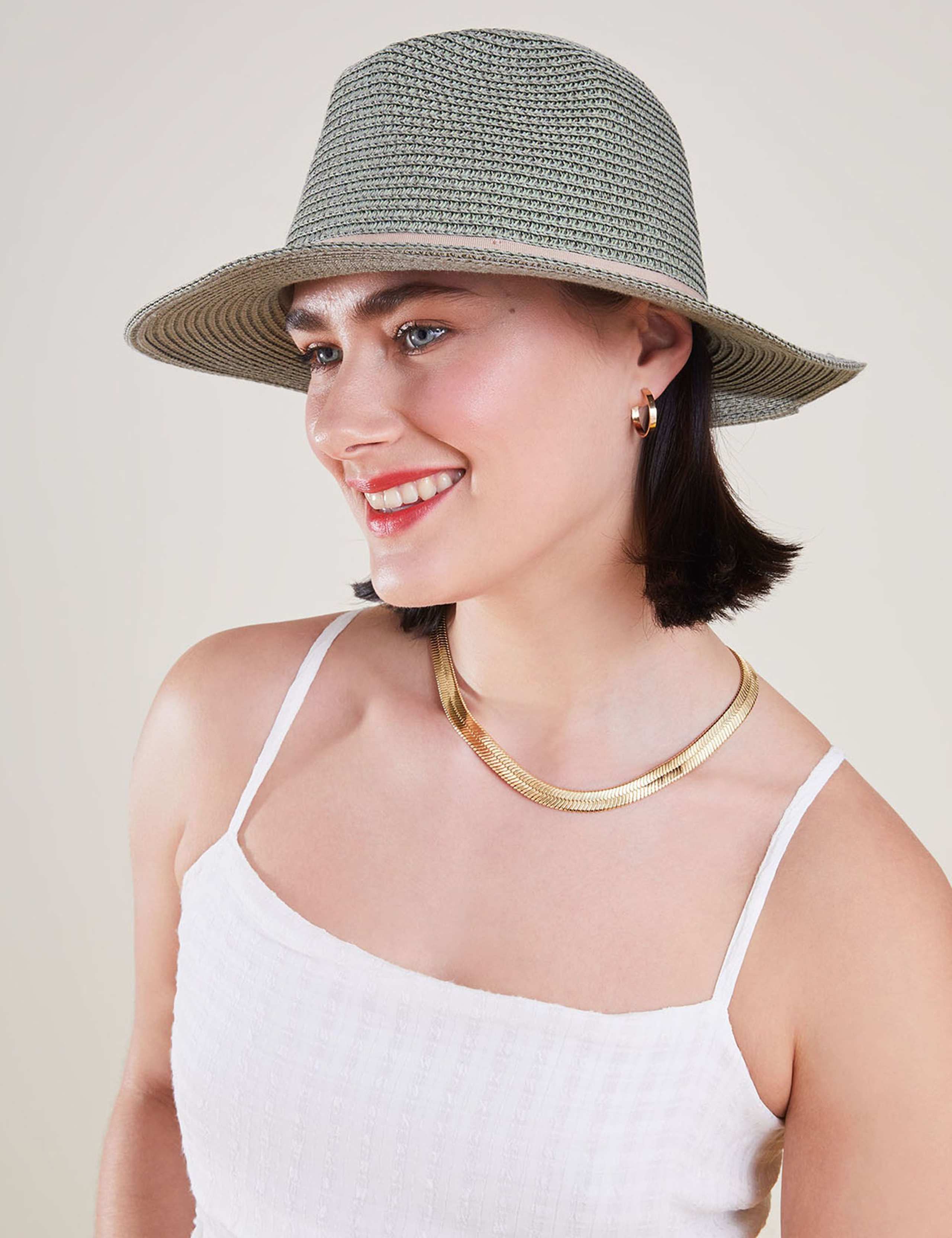 Woven Straw Packable Panama Hat