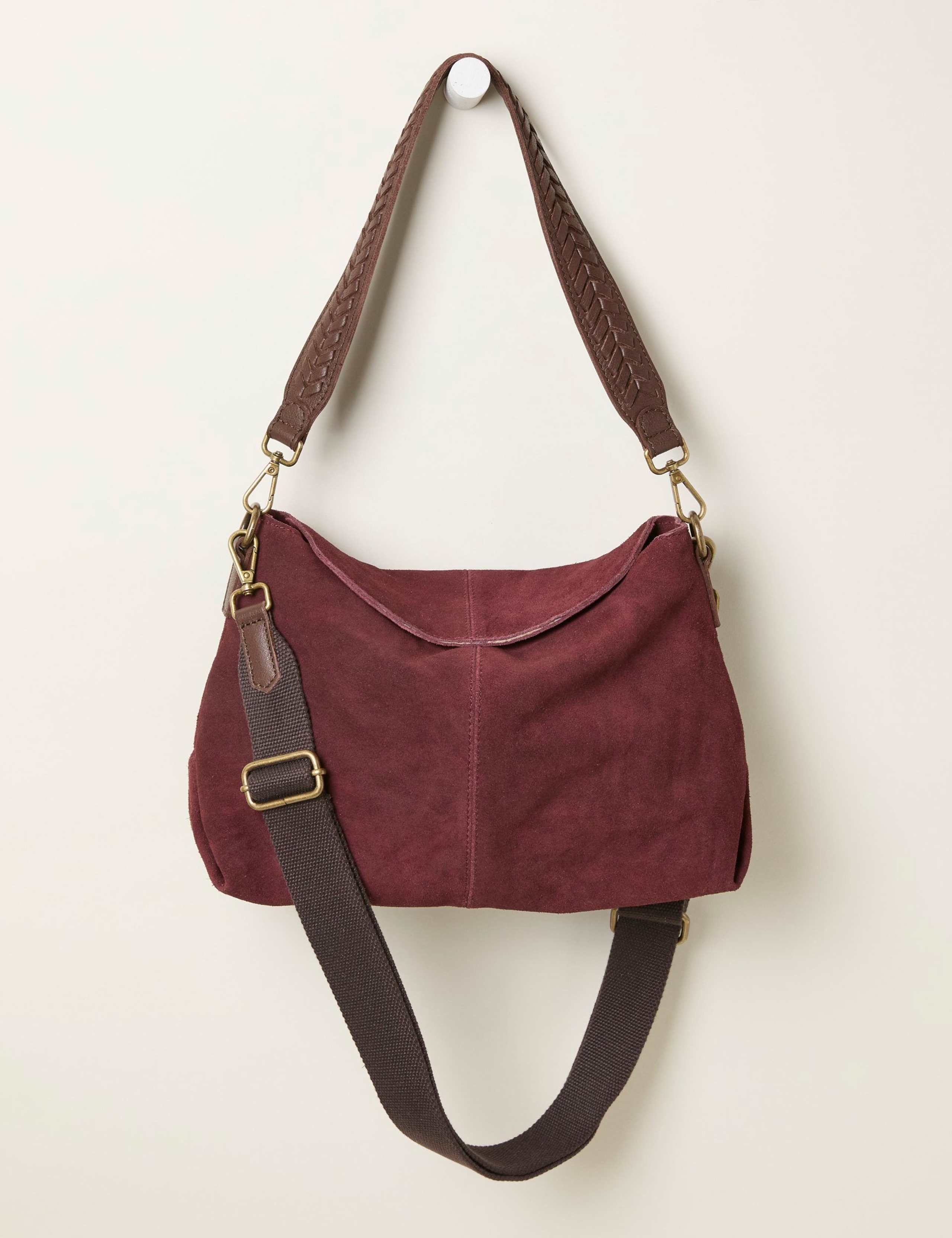 Suede Envelope Shoulder Bag