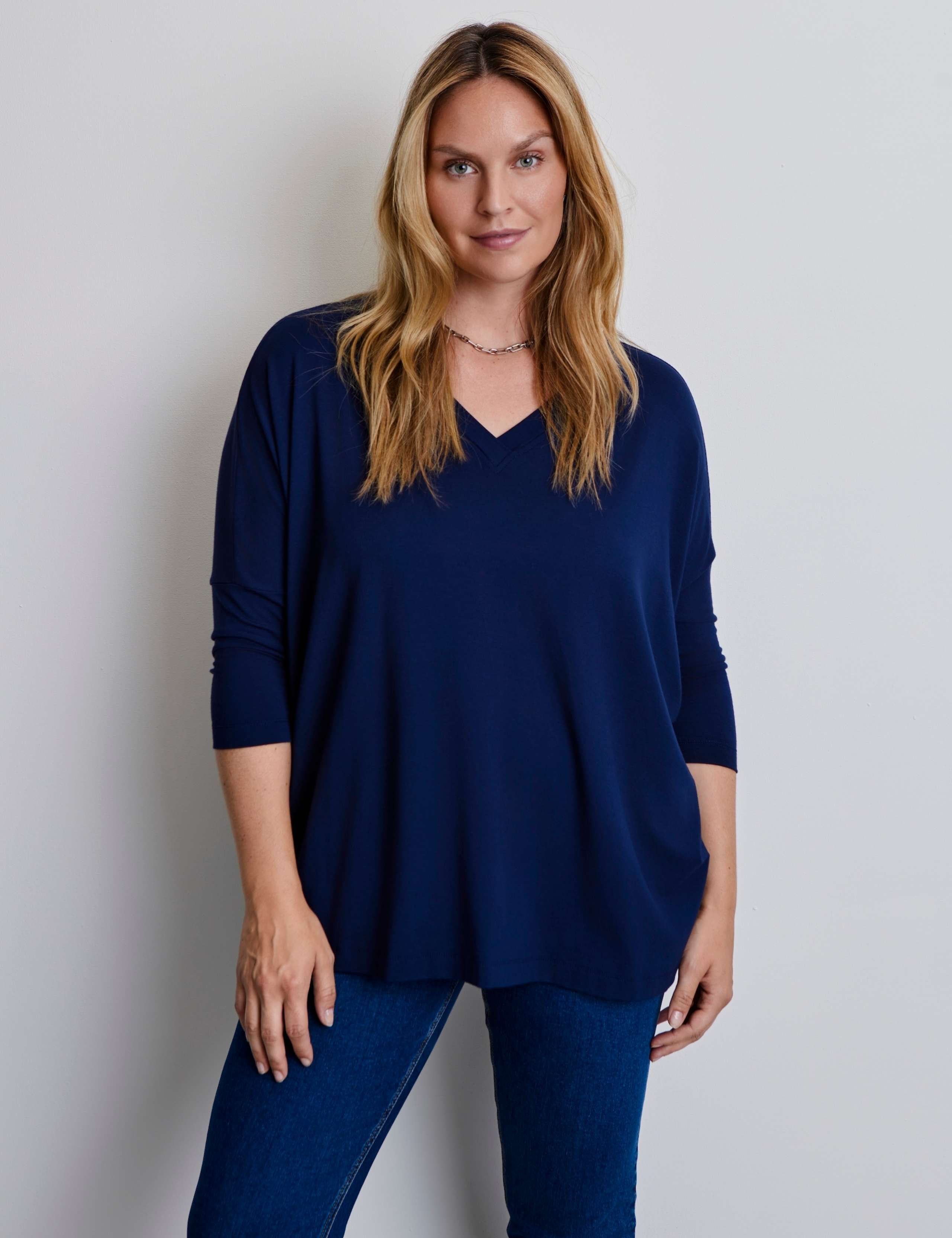 Jersey V-Neck Top