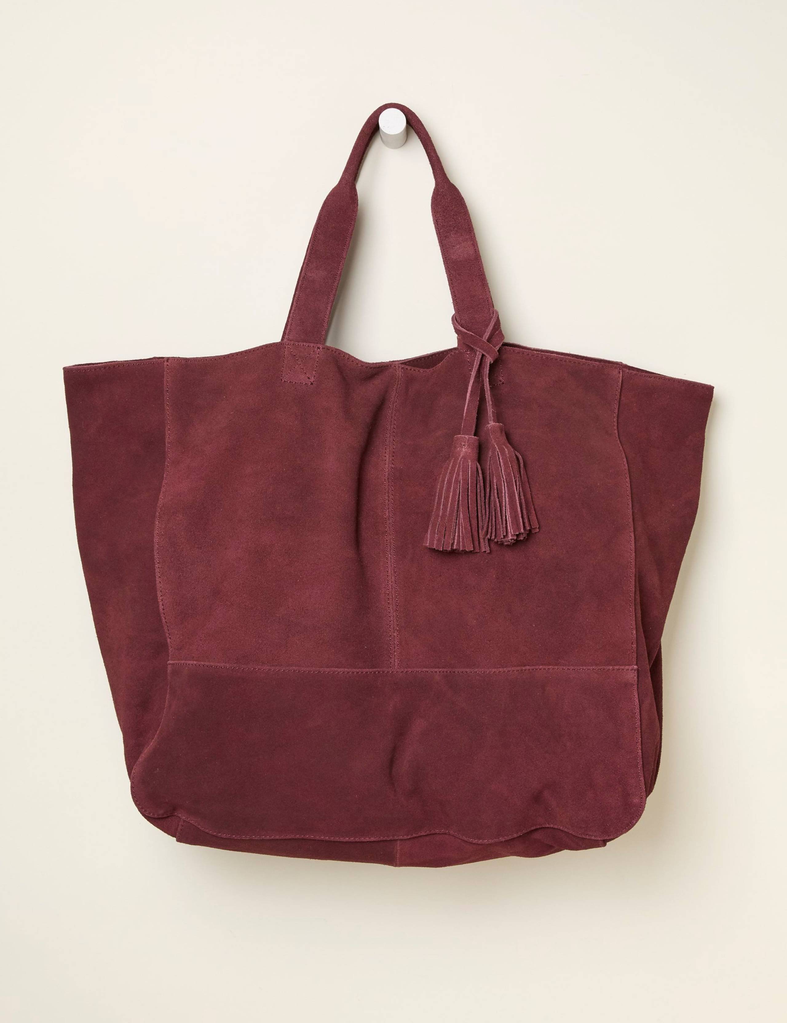 Suede Tote Bag