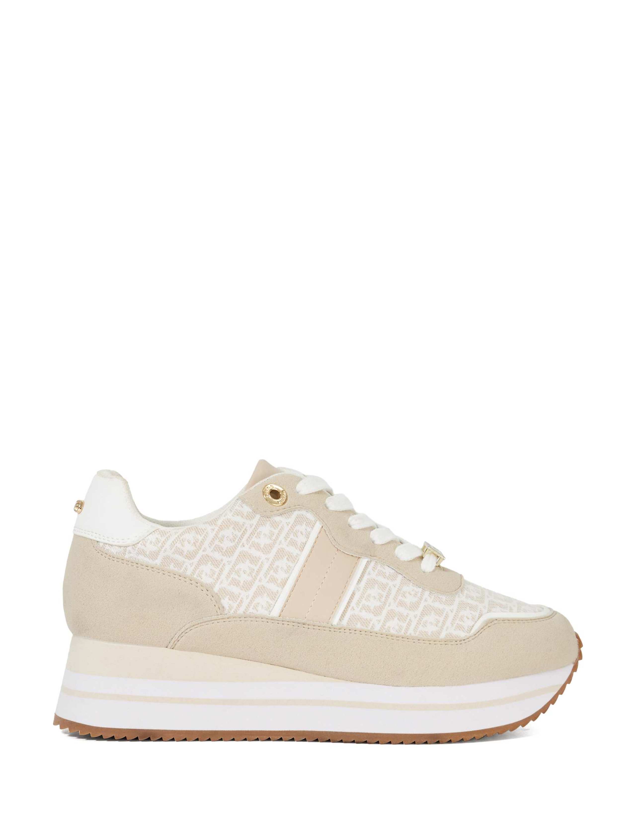 Mixed Texture Metallic Chunky Trainers