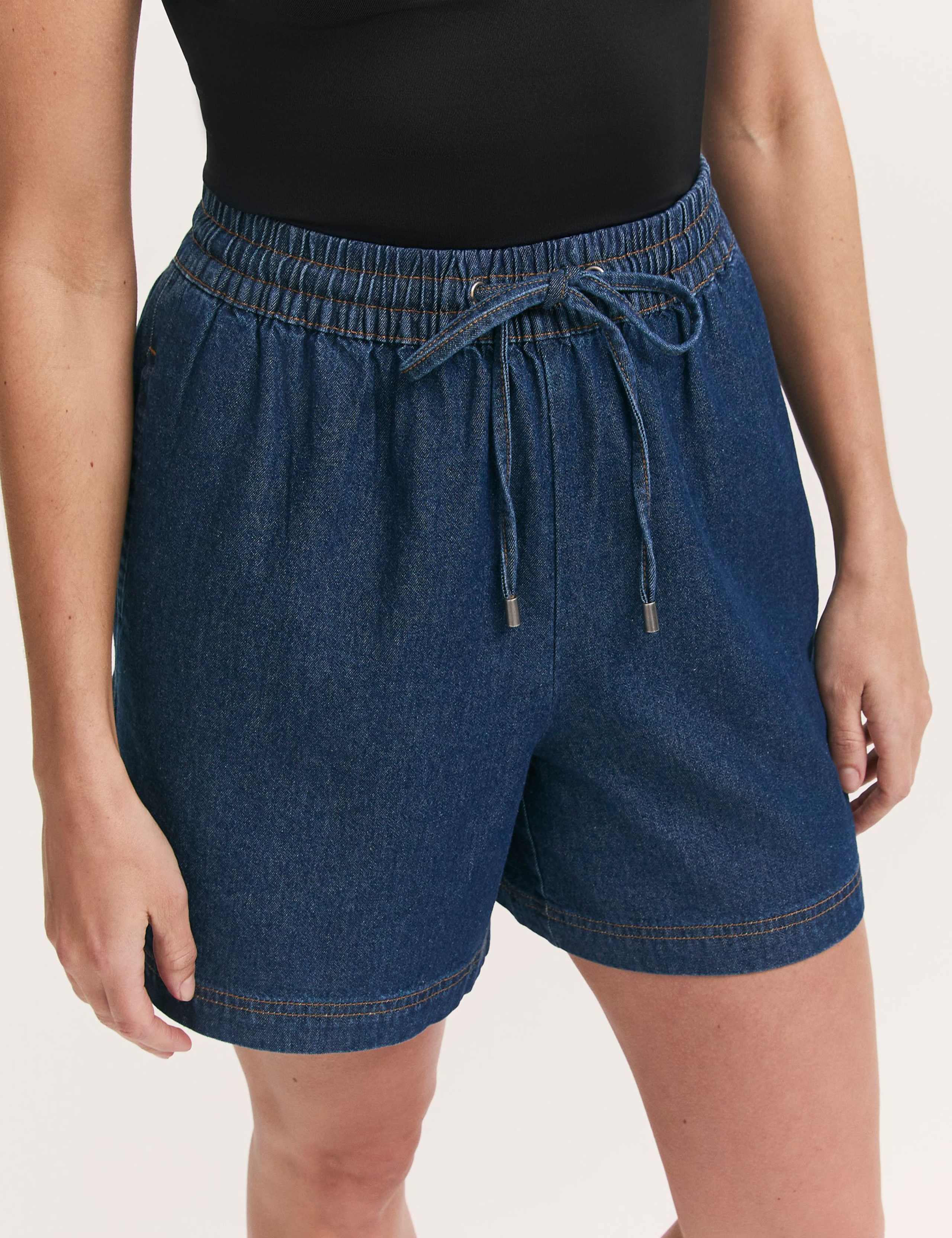 Pure Cotton Denim Shorts