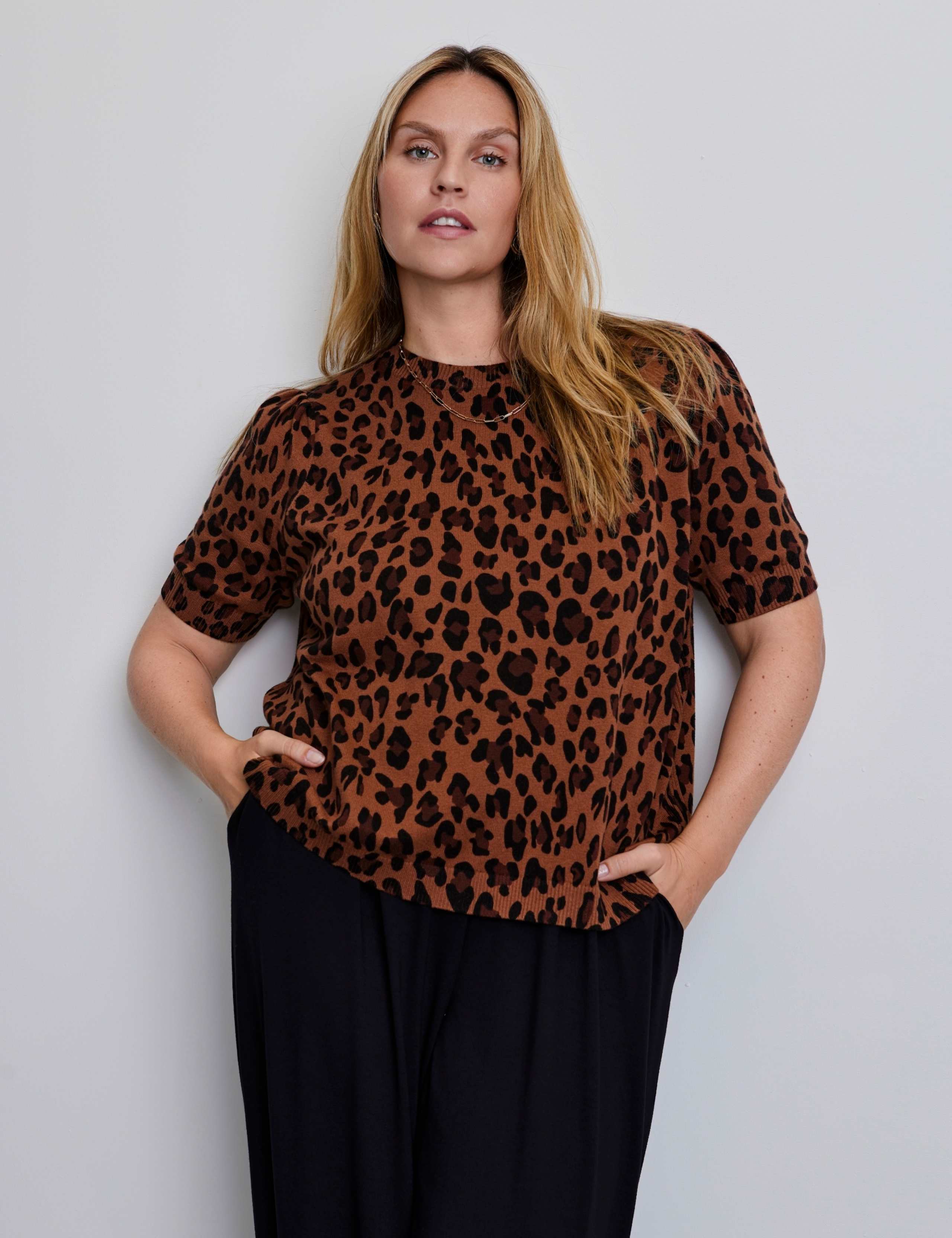 Cotton Rich Animal Print Jumper