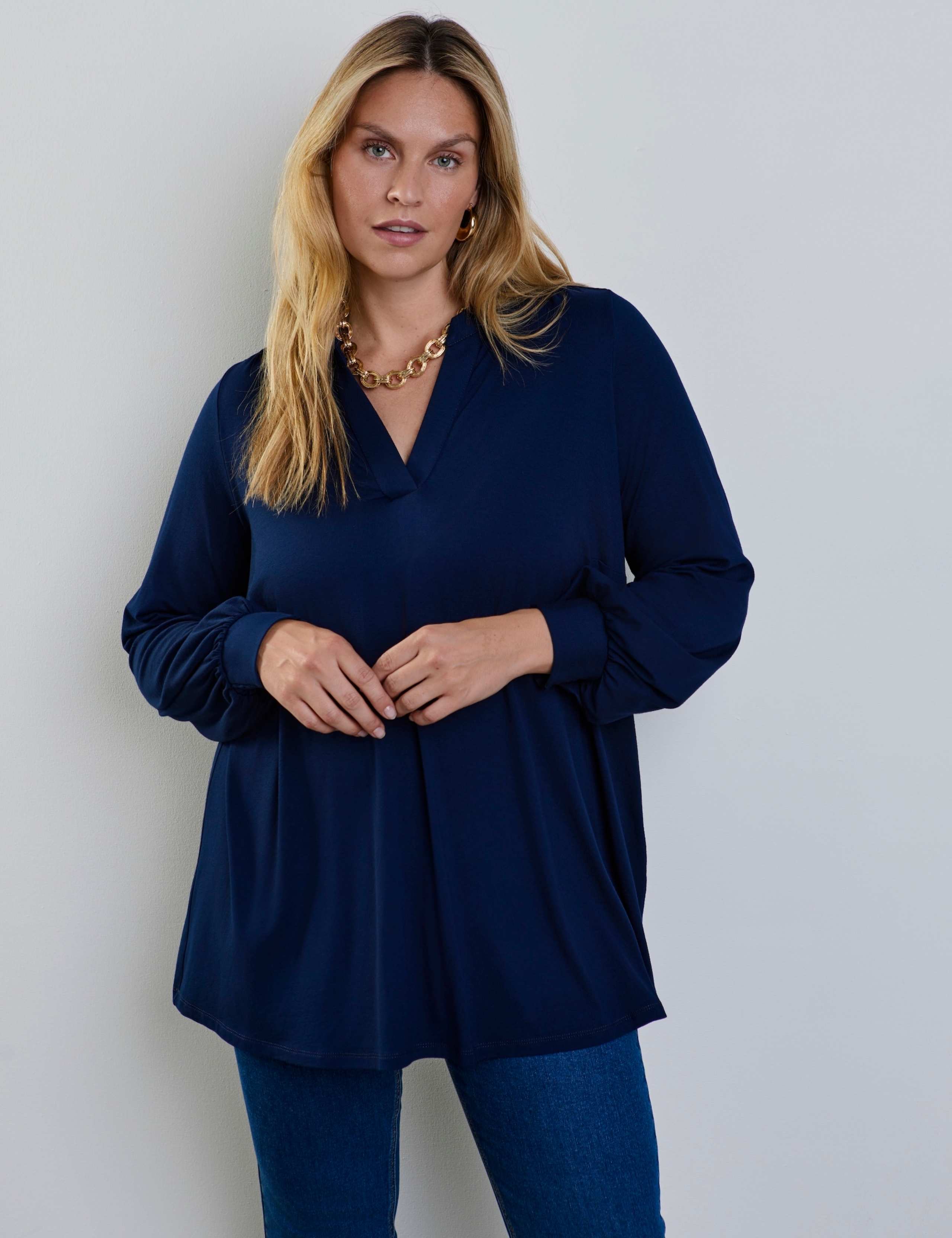 Jersey V-Neck Top