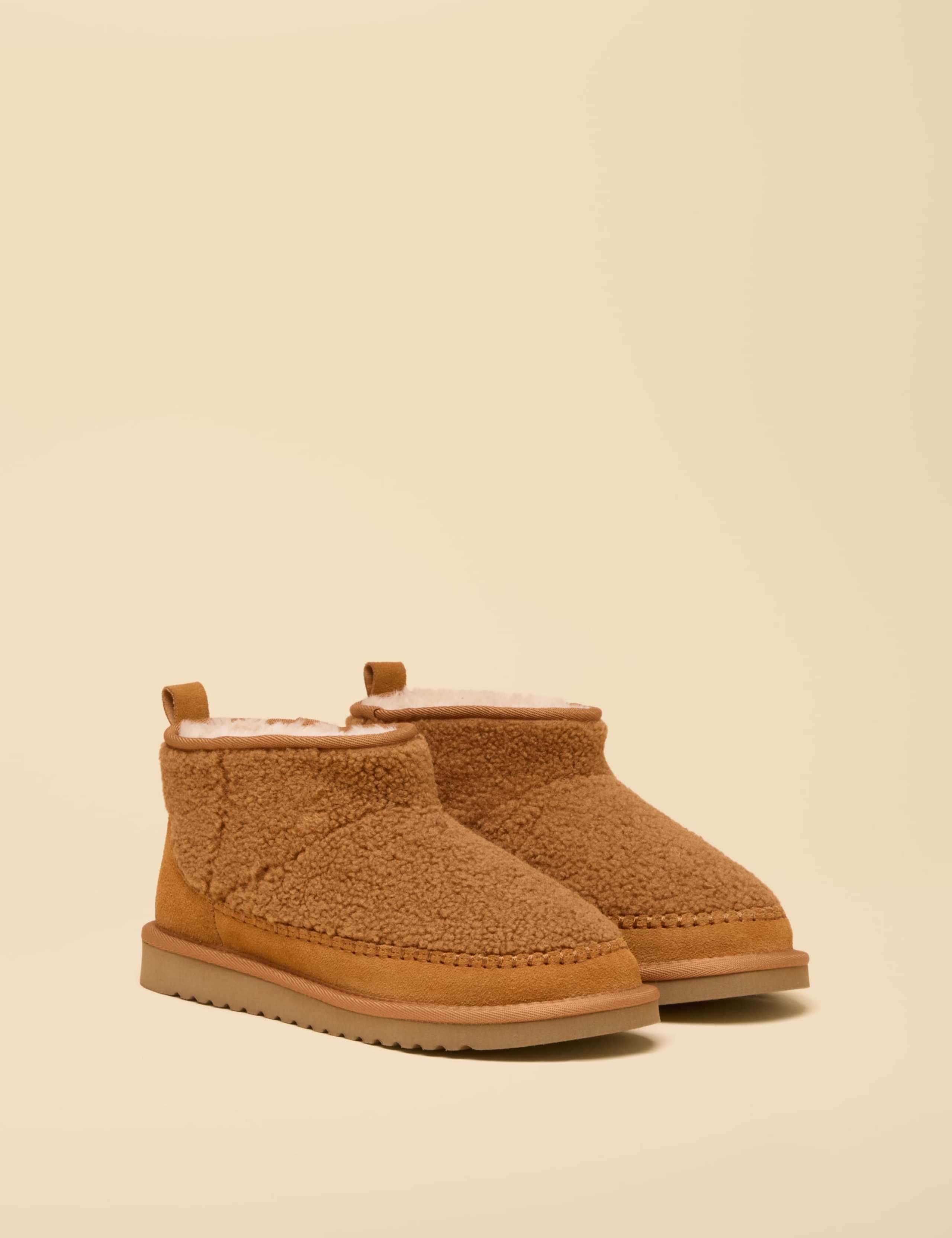 Borg Fleece Lined Slipper Boots