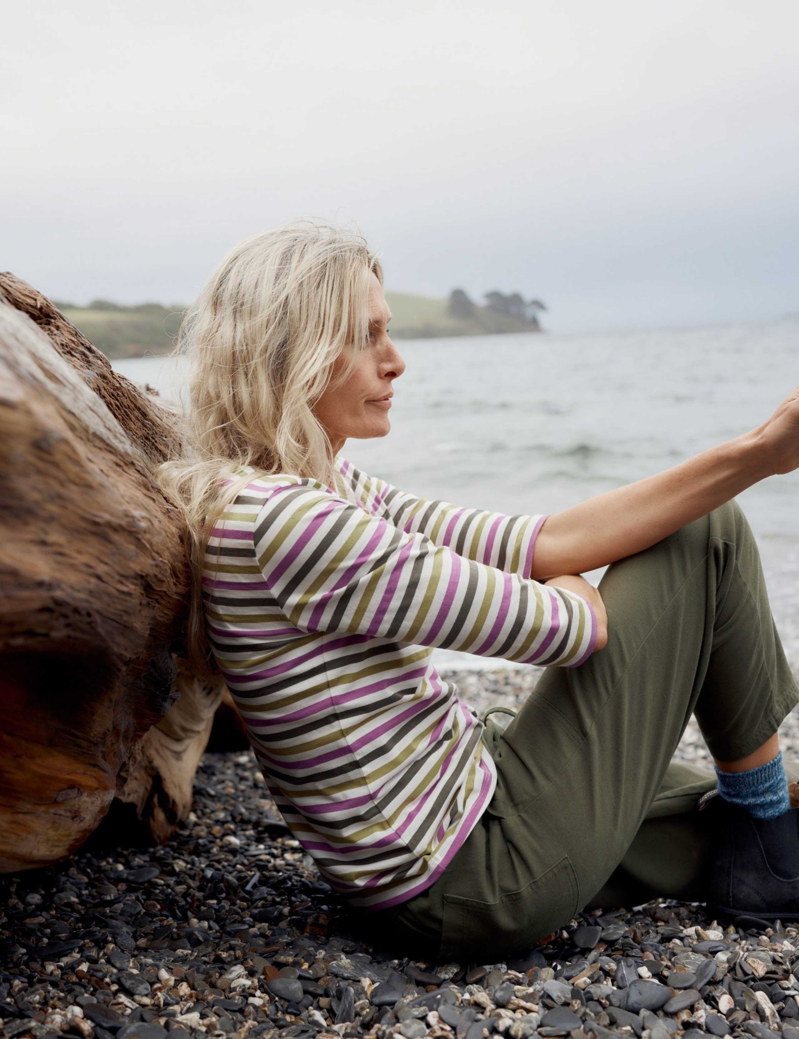 Pure Cotton Striped Top