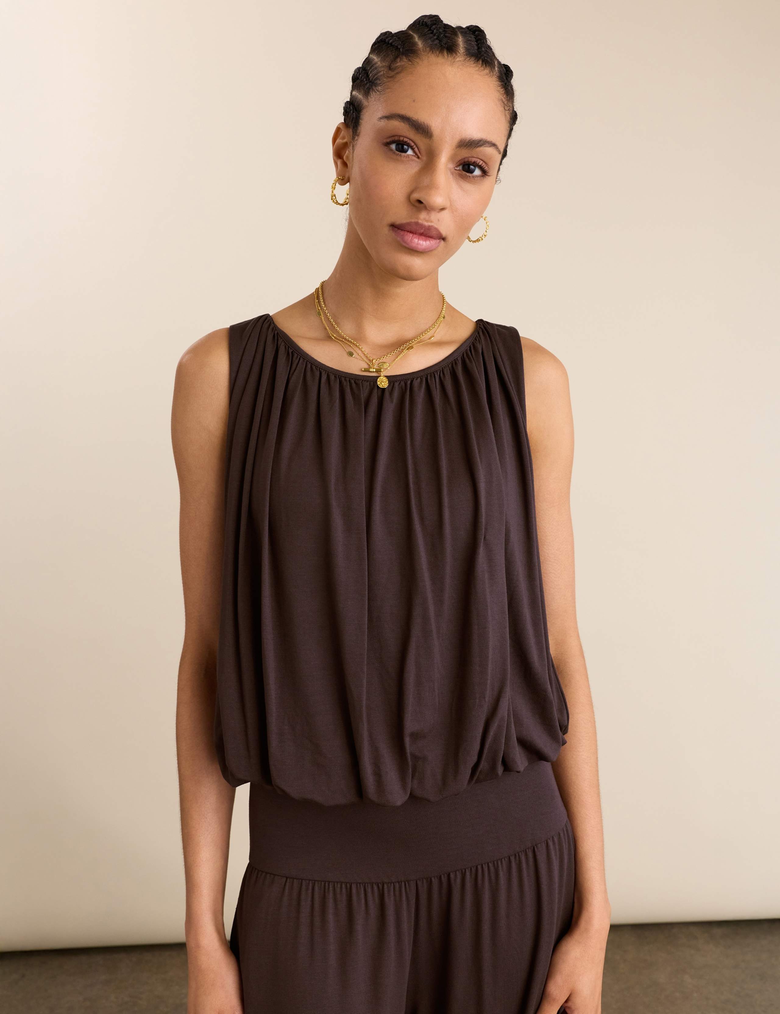 Jersey Bubble Hem Top