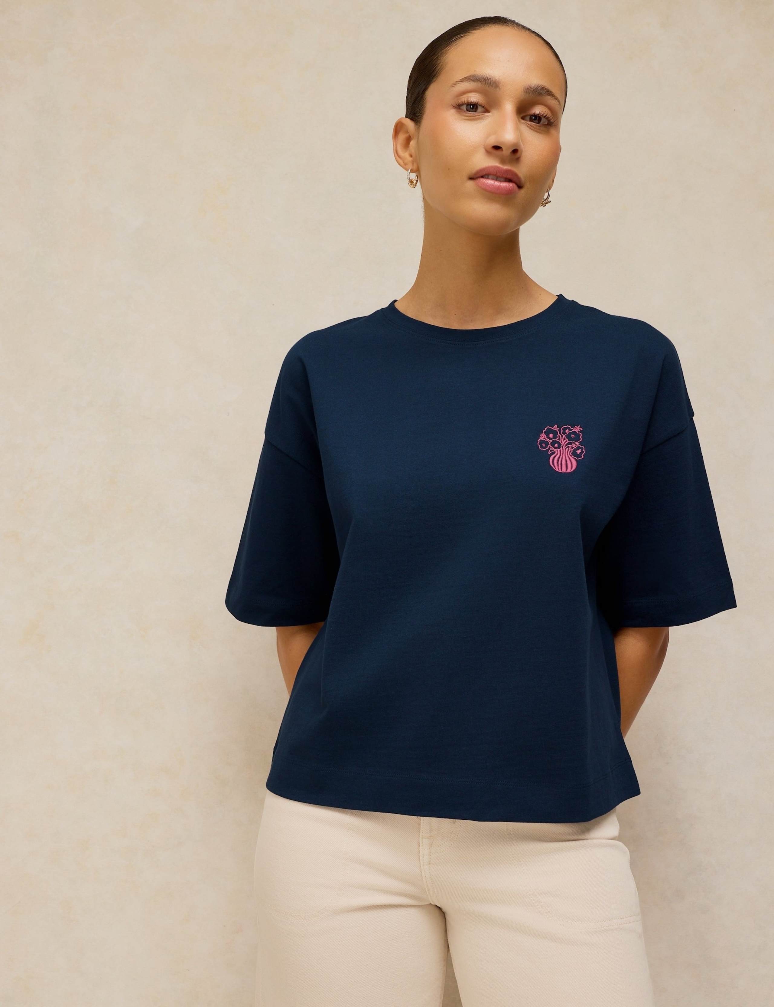 Pure Cotton Embellished T-Shirt