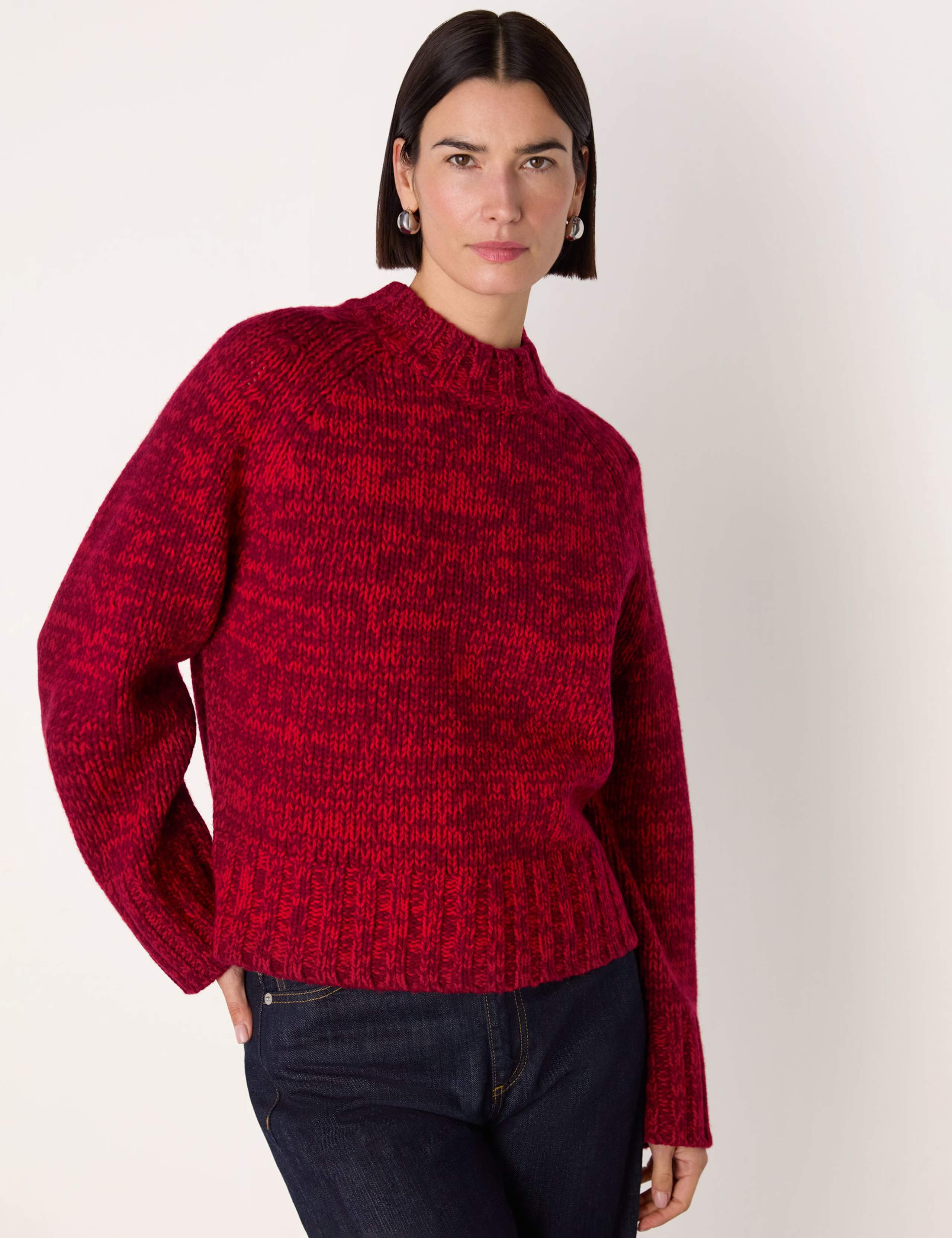 Pure Wool High Neck Jumper