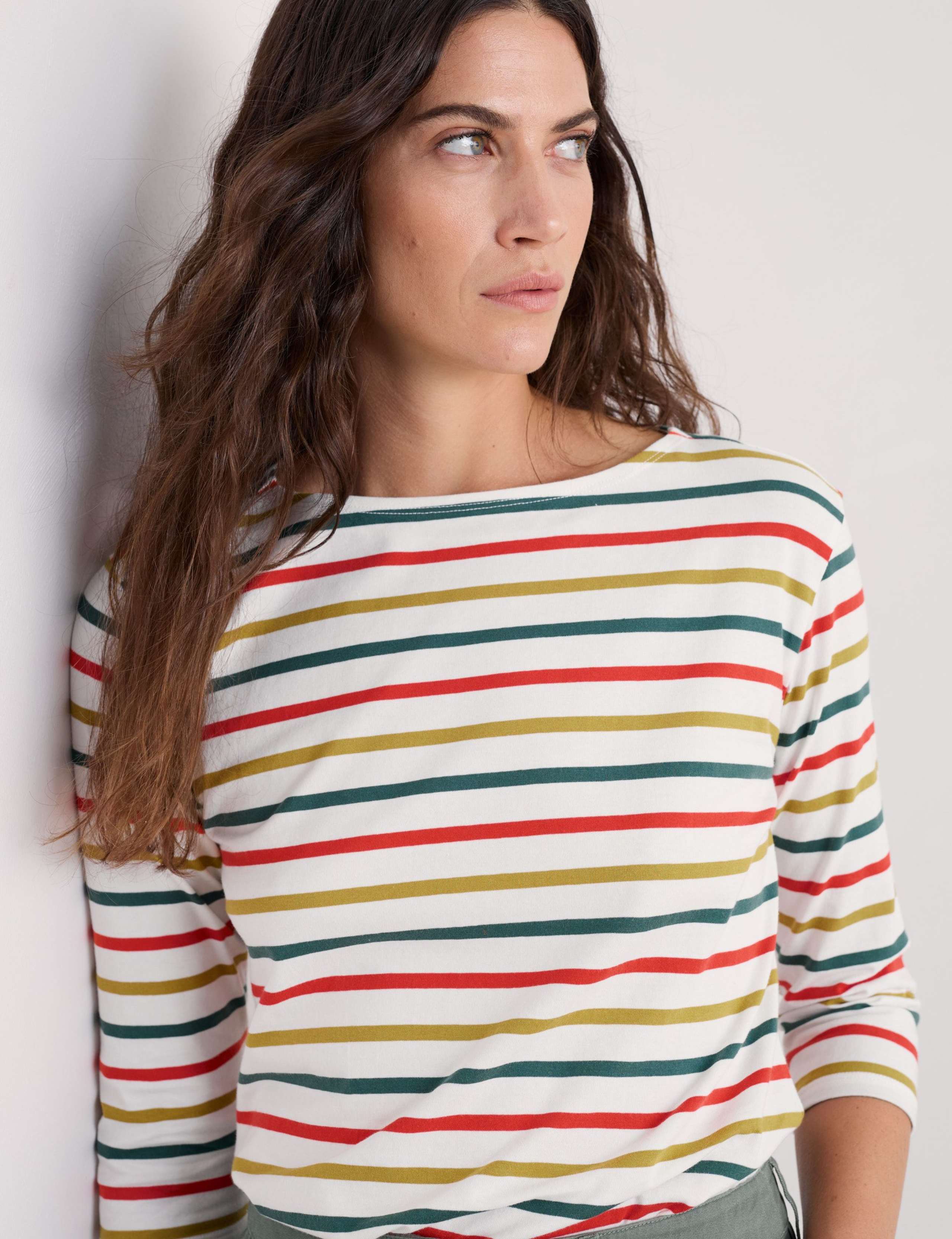 Pure Cotton Crew Neck Top
