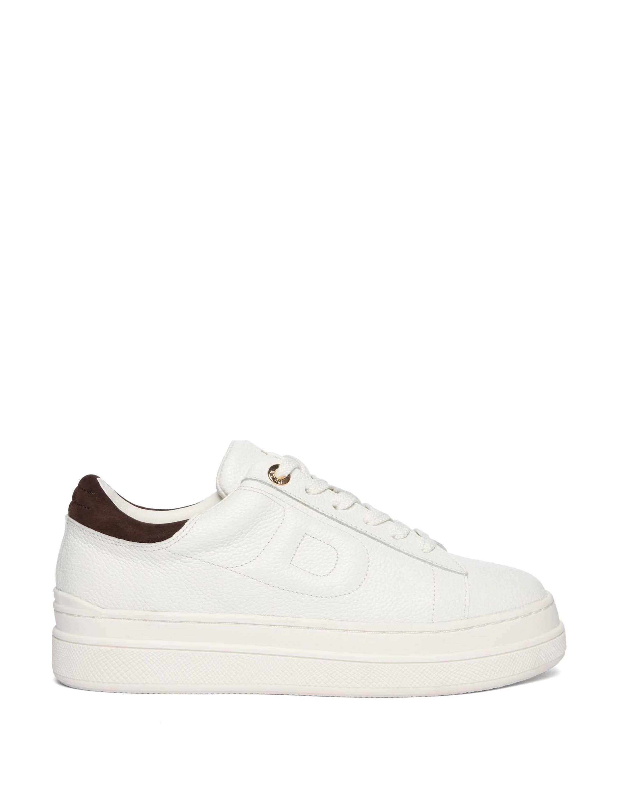 Leather Side Detail Flatform Trainers