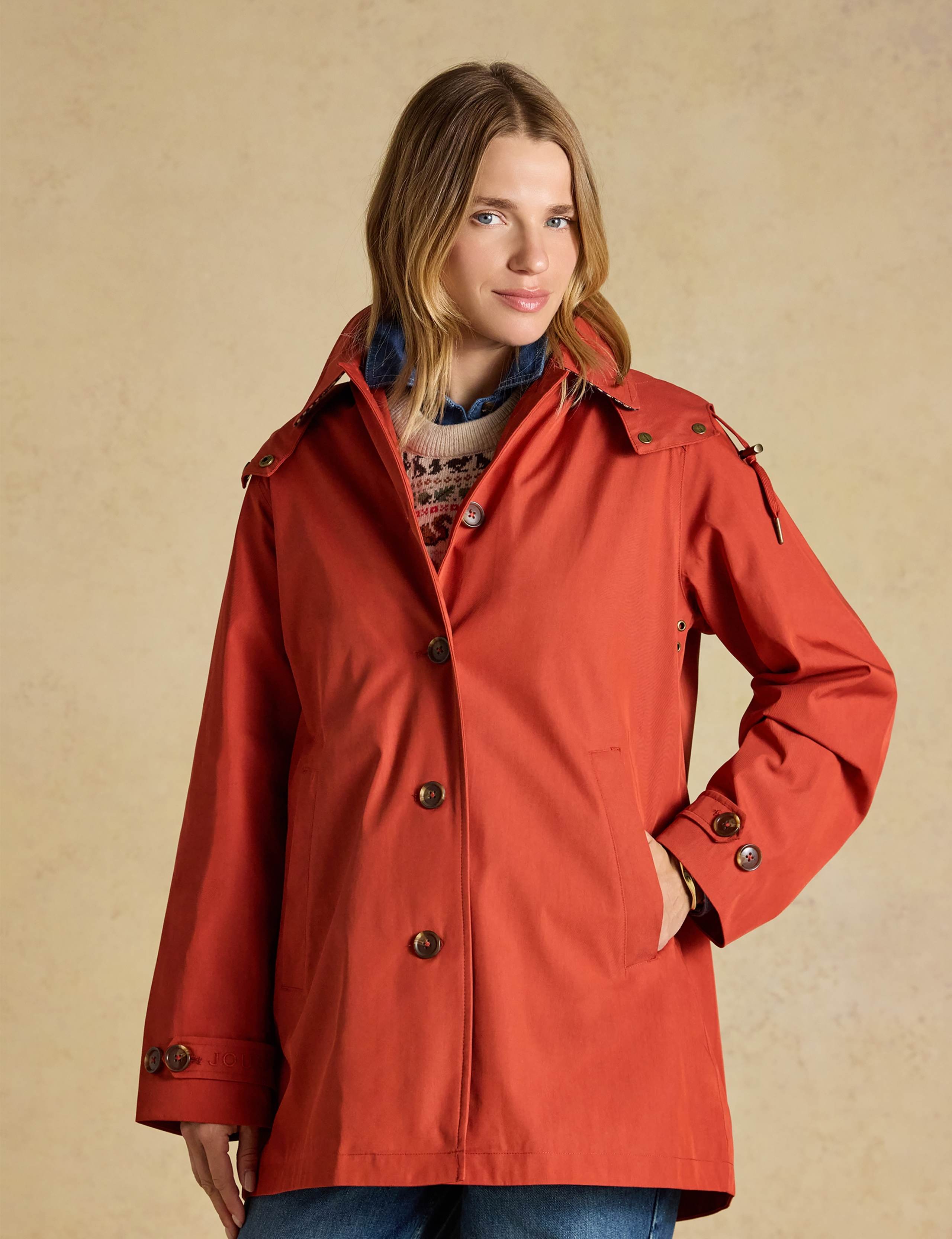 Cotton Rich Waterproof Hooded Raincoat