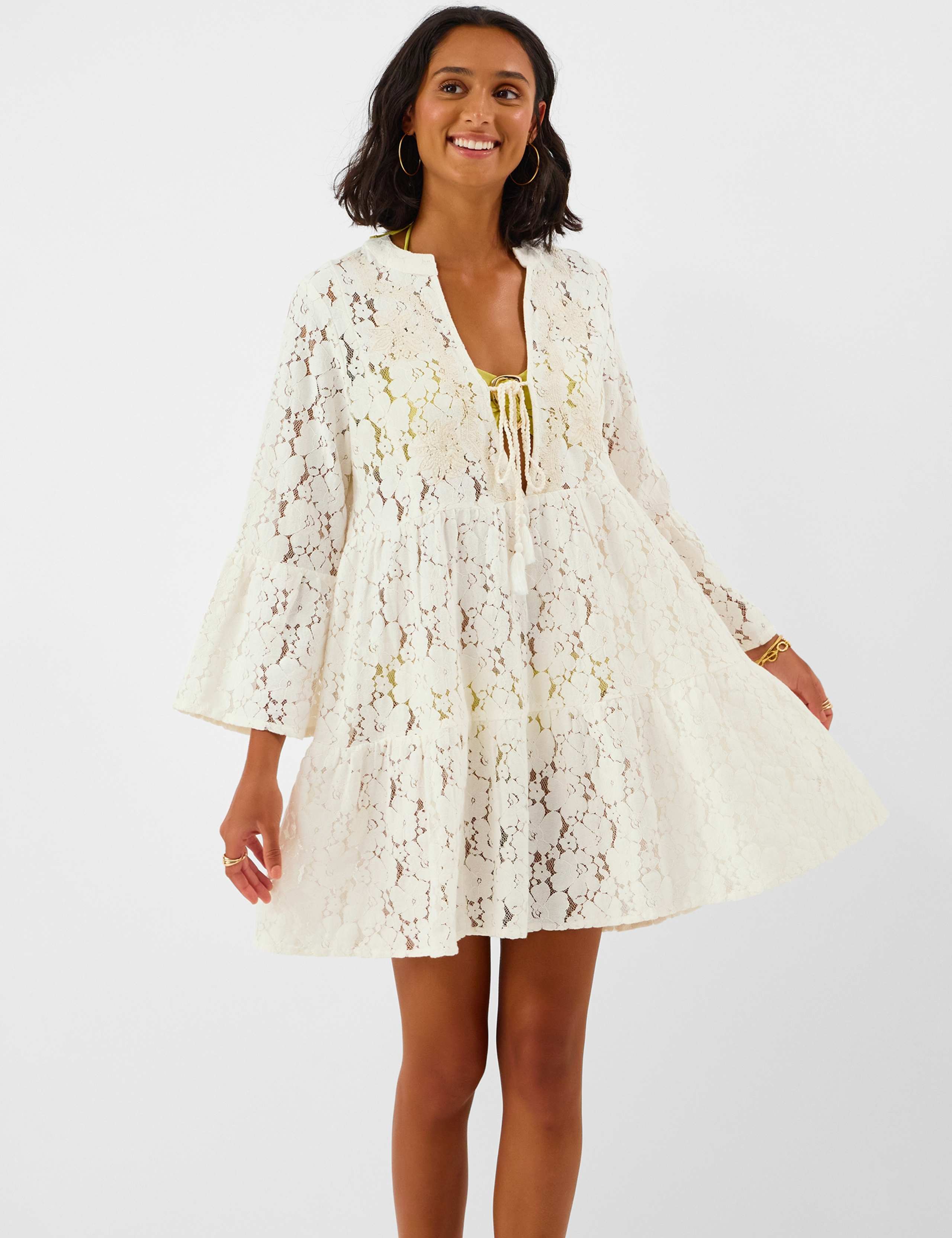 Lace Mini Beach Dress