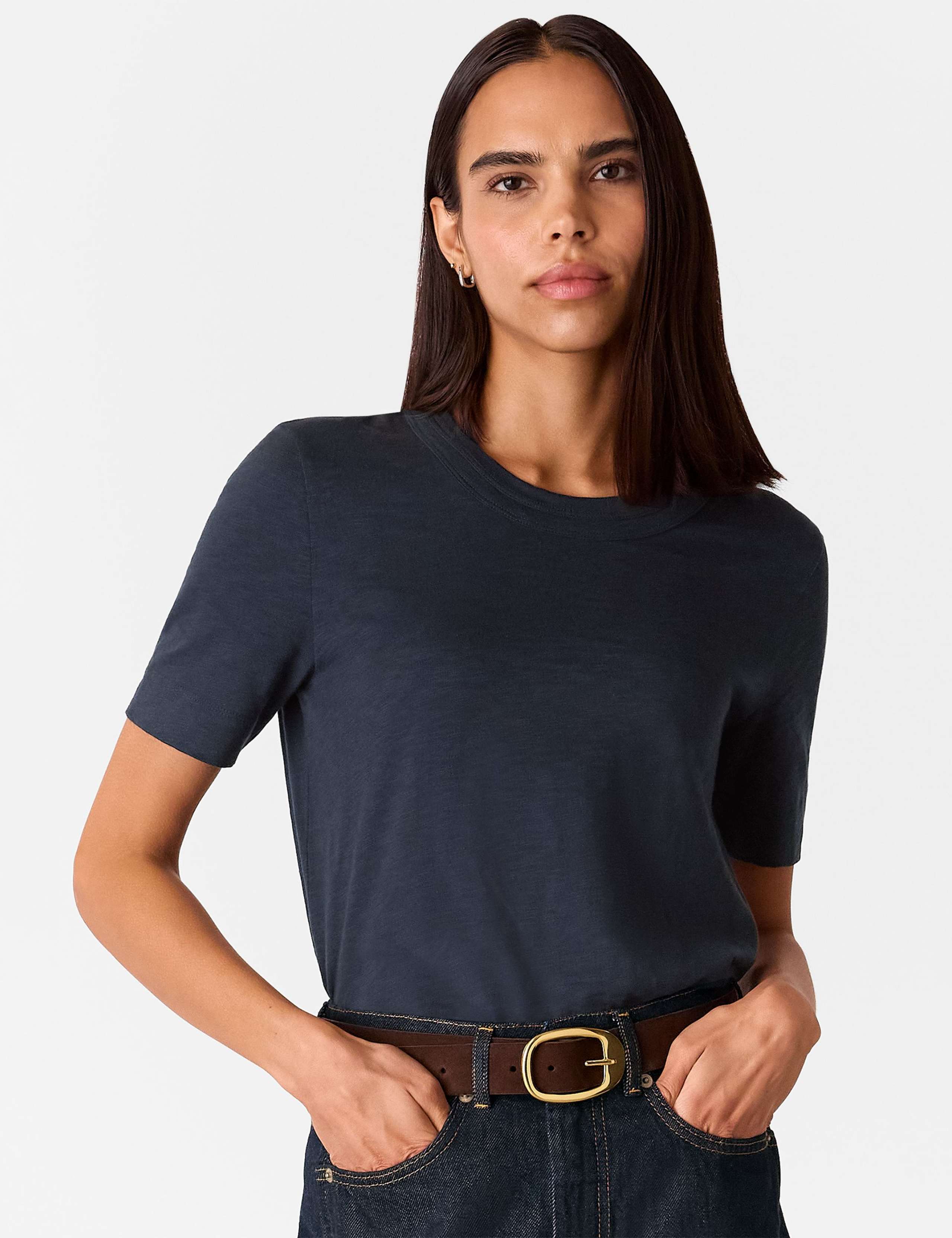 Pure Cotton Double Trim T-Shirt