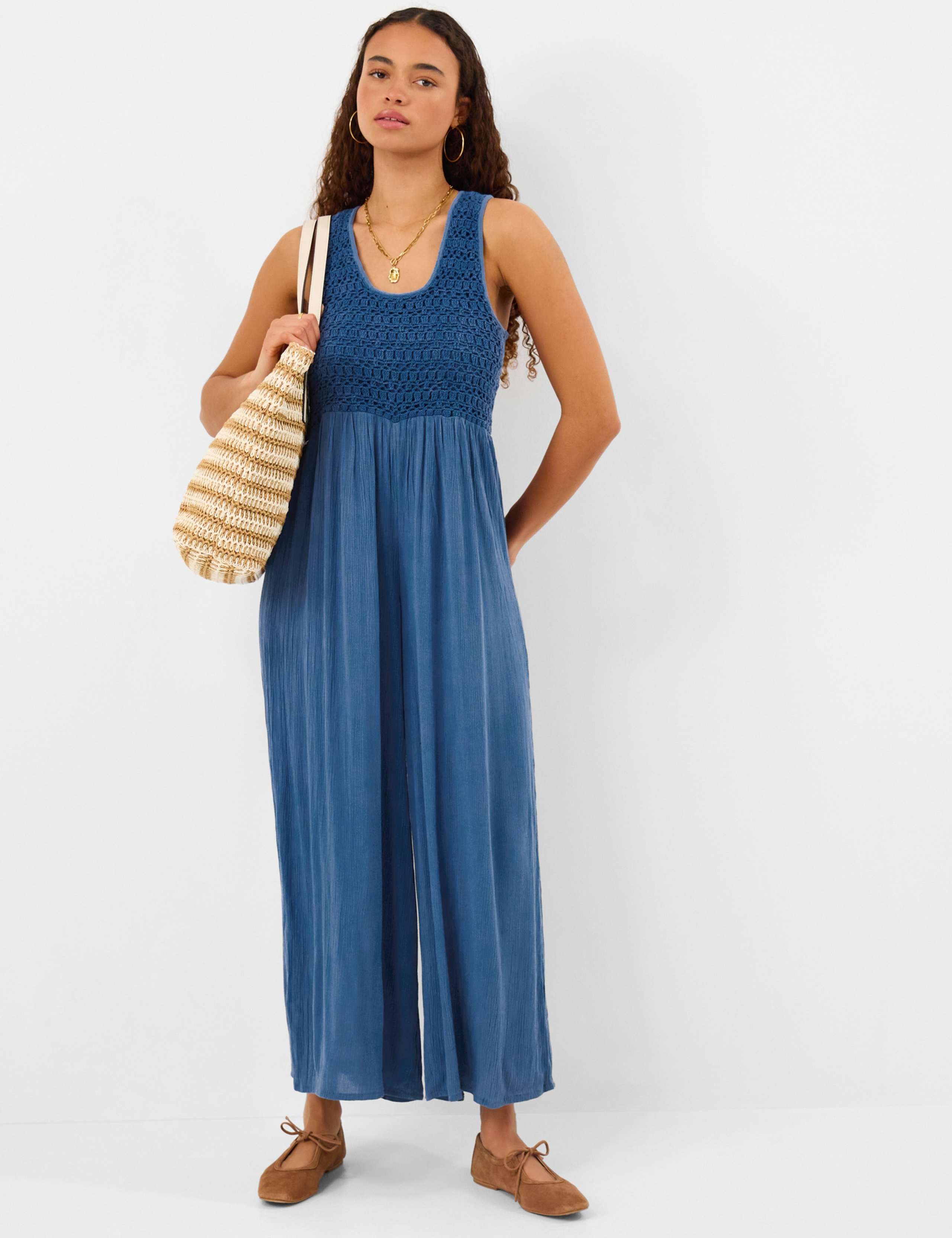 Crochet Top Jumpsuit