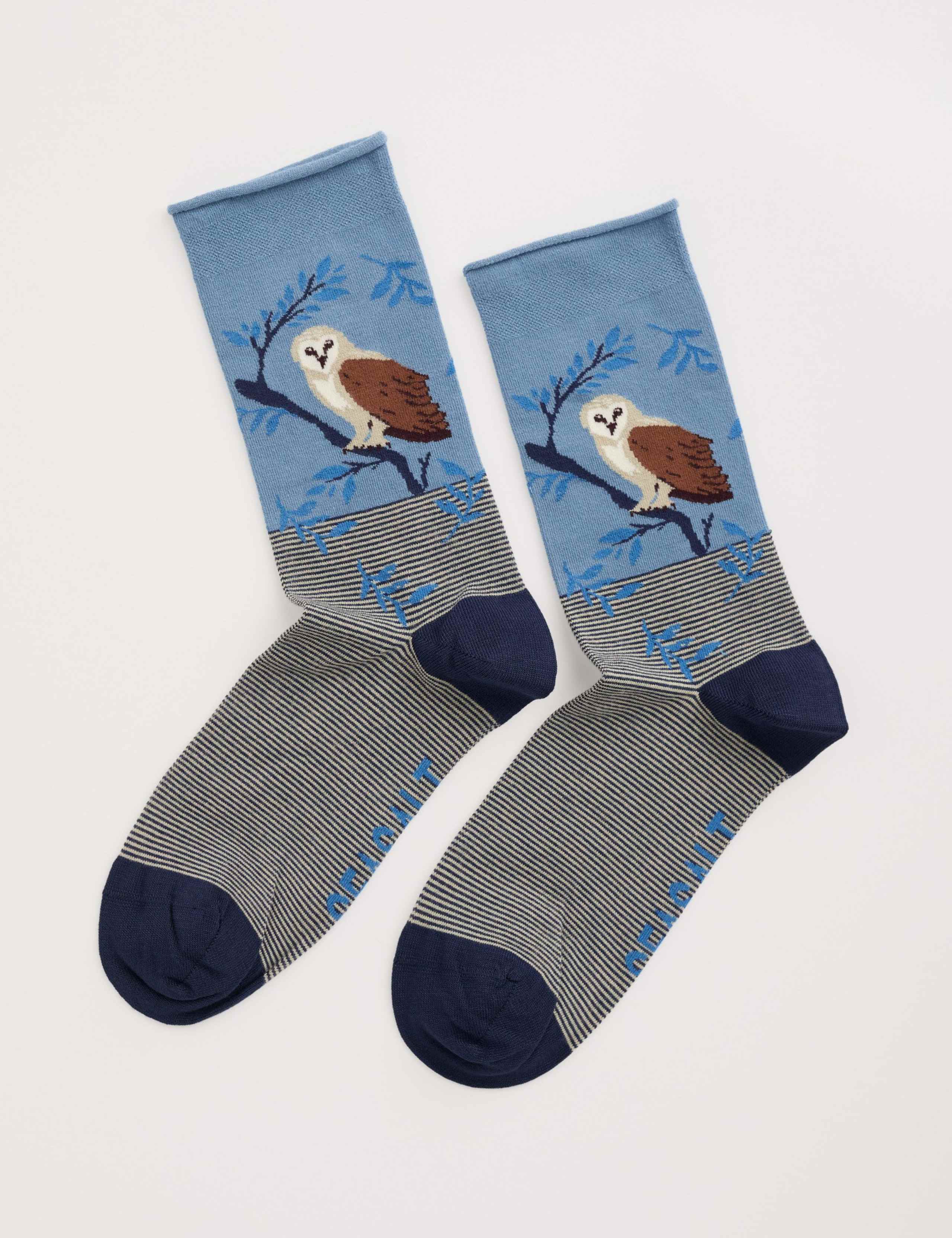 Owl Ankle High Socks