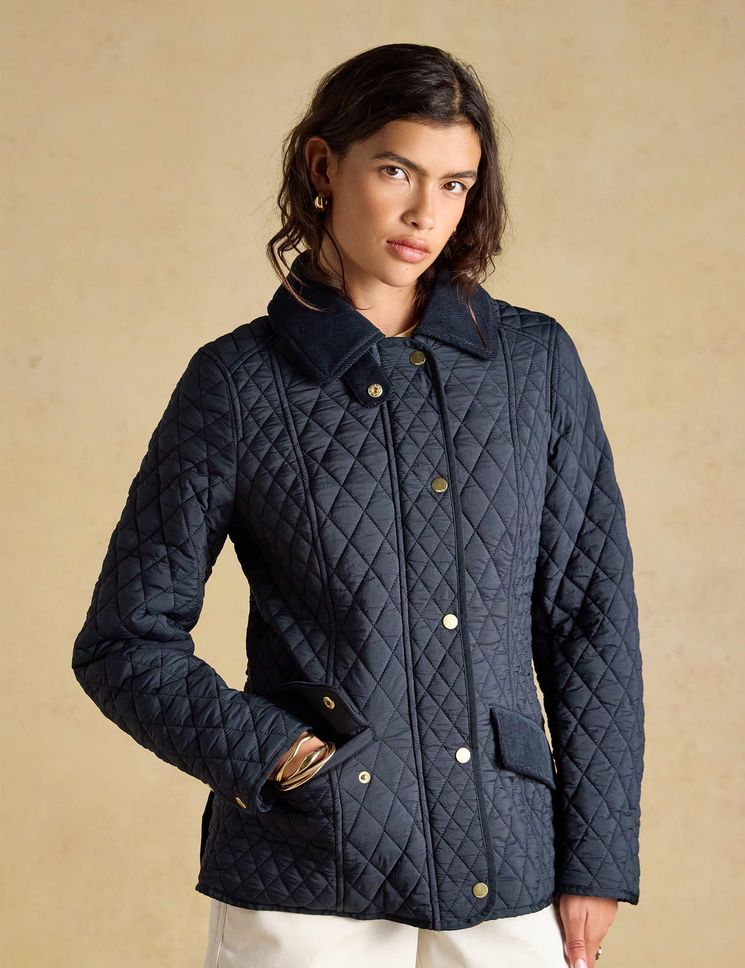 Quilted Collared Jacket