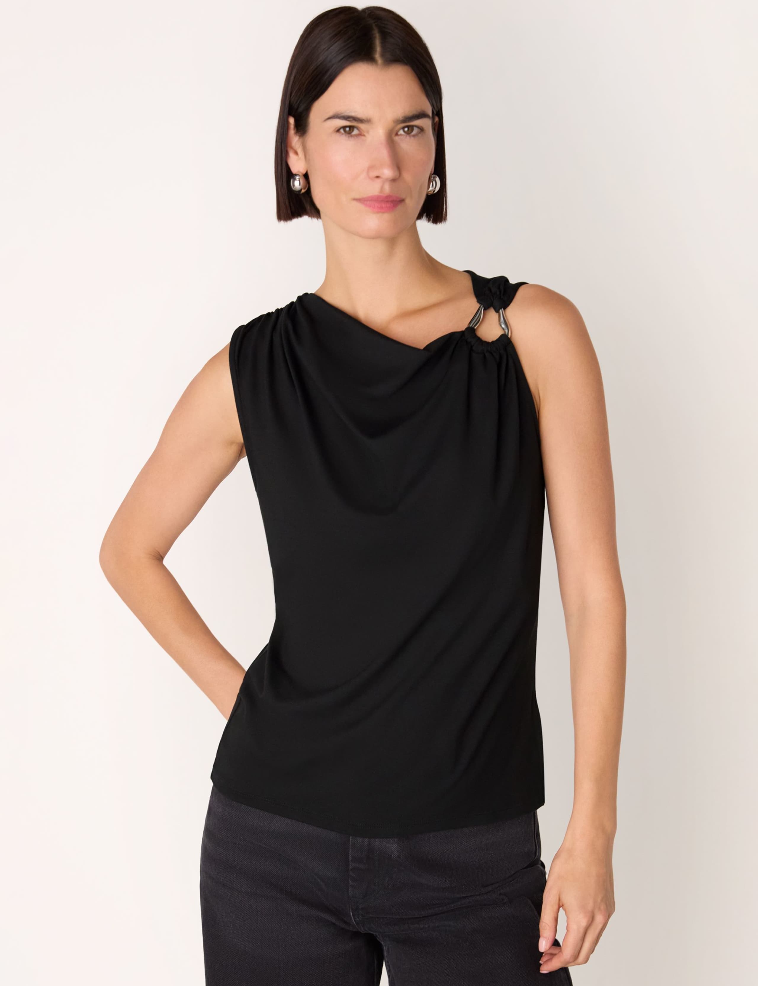 Jersey Ring Detail Vest