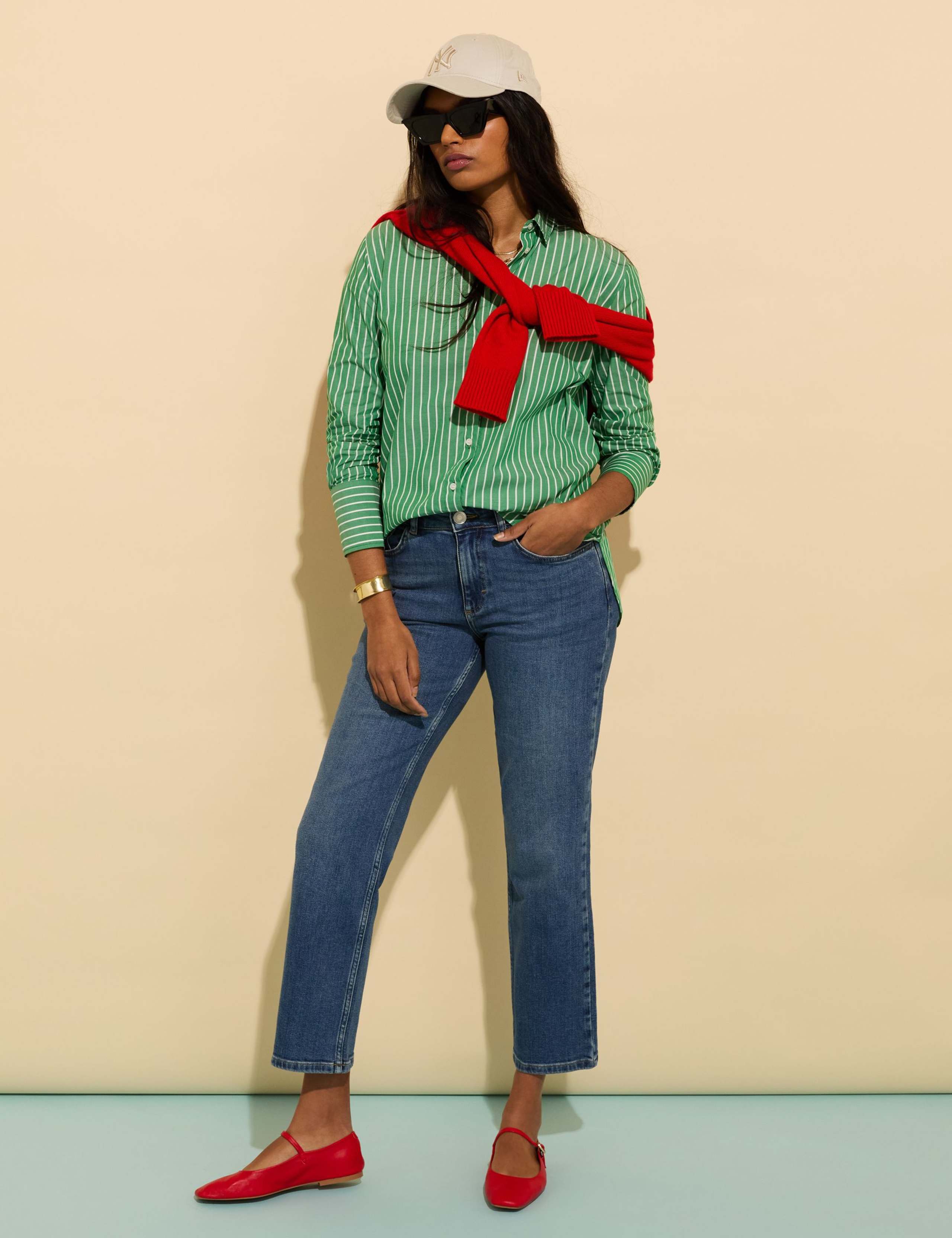 Pure Cotton Striped Relaxed Shirt