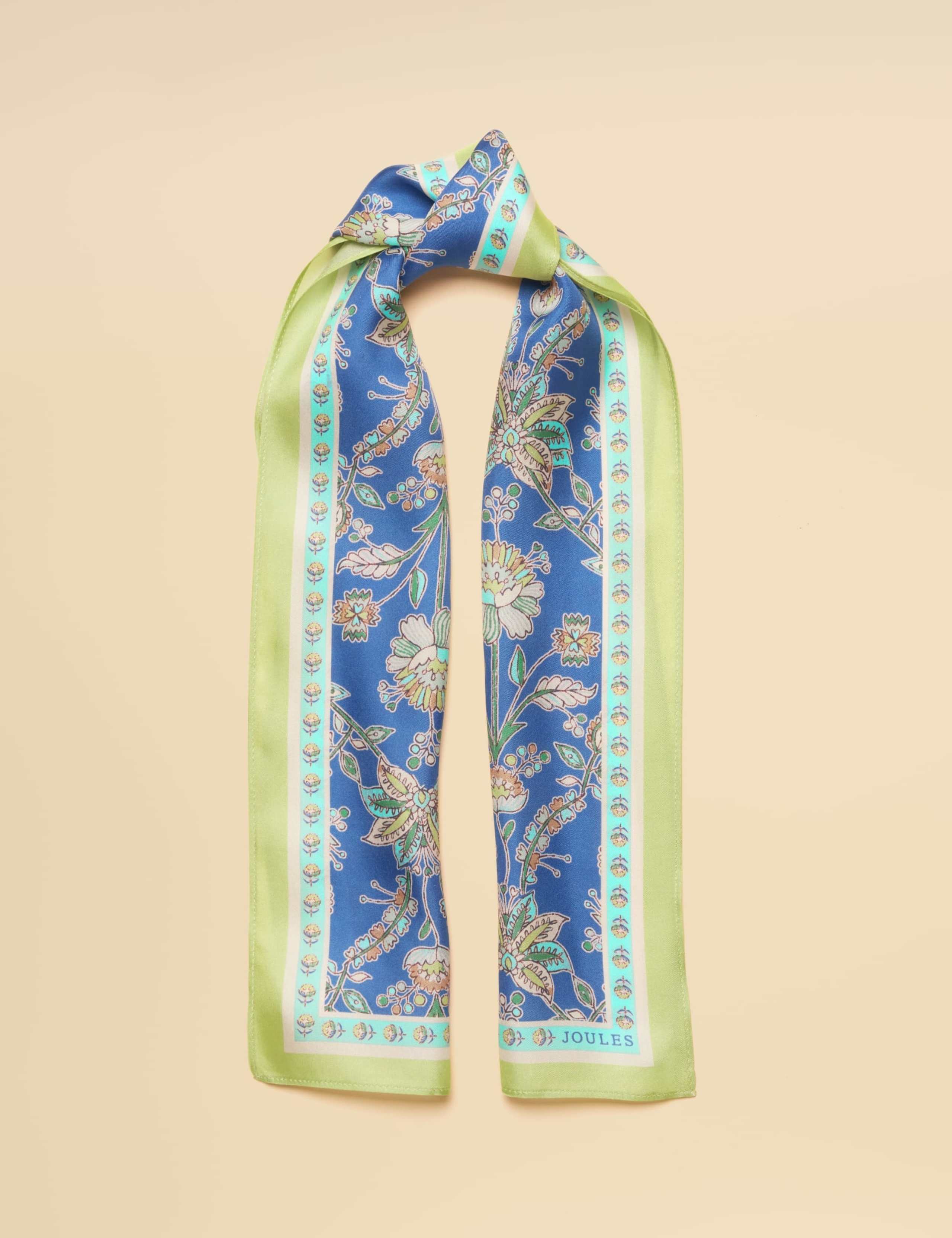 Pure Silk Floral Scarf