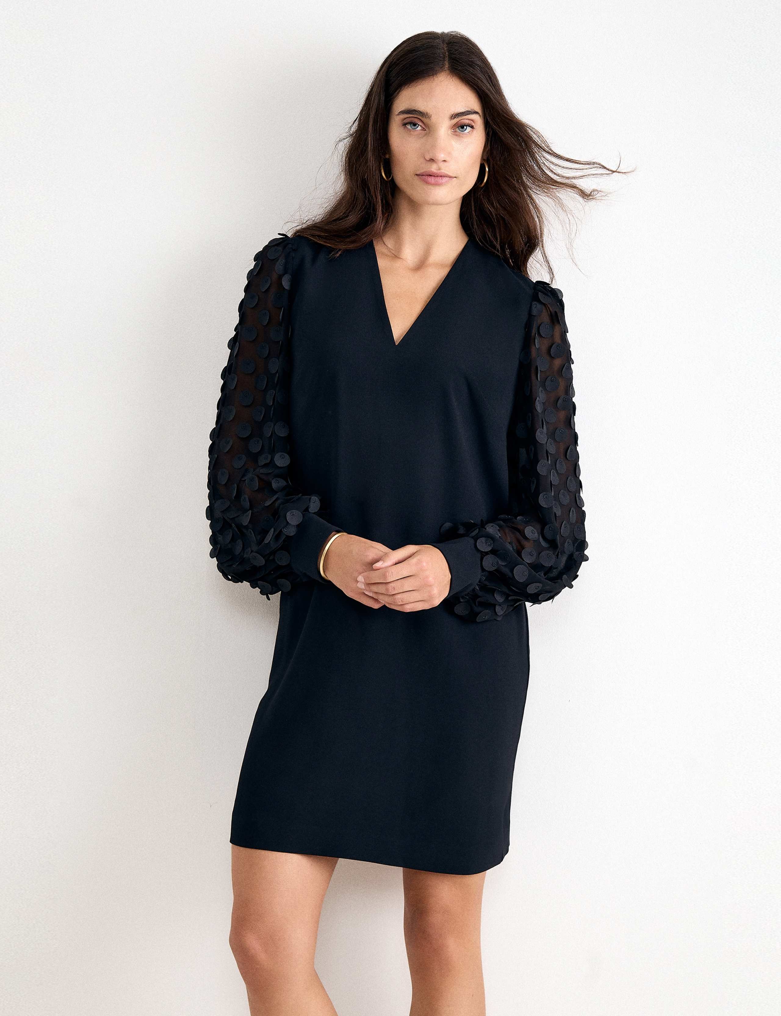 Slash Neck Zip Up Mini Dress