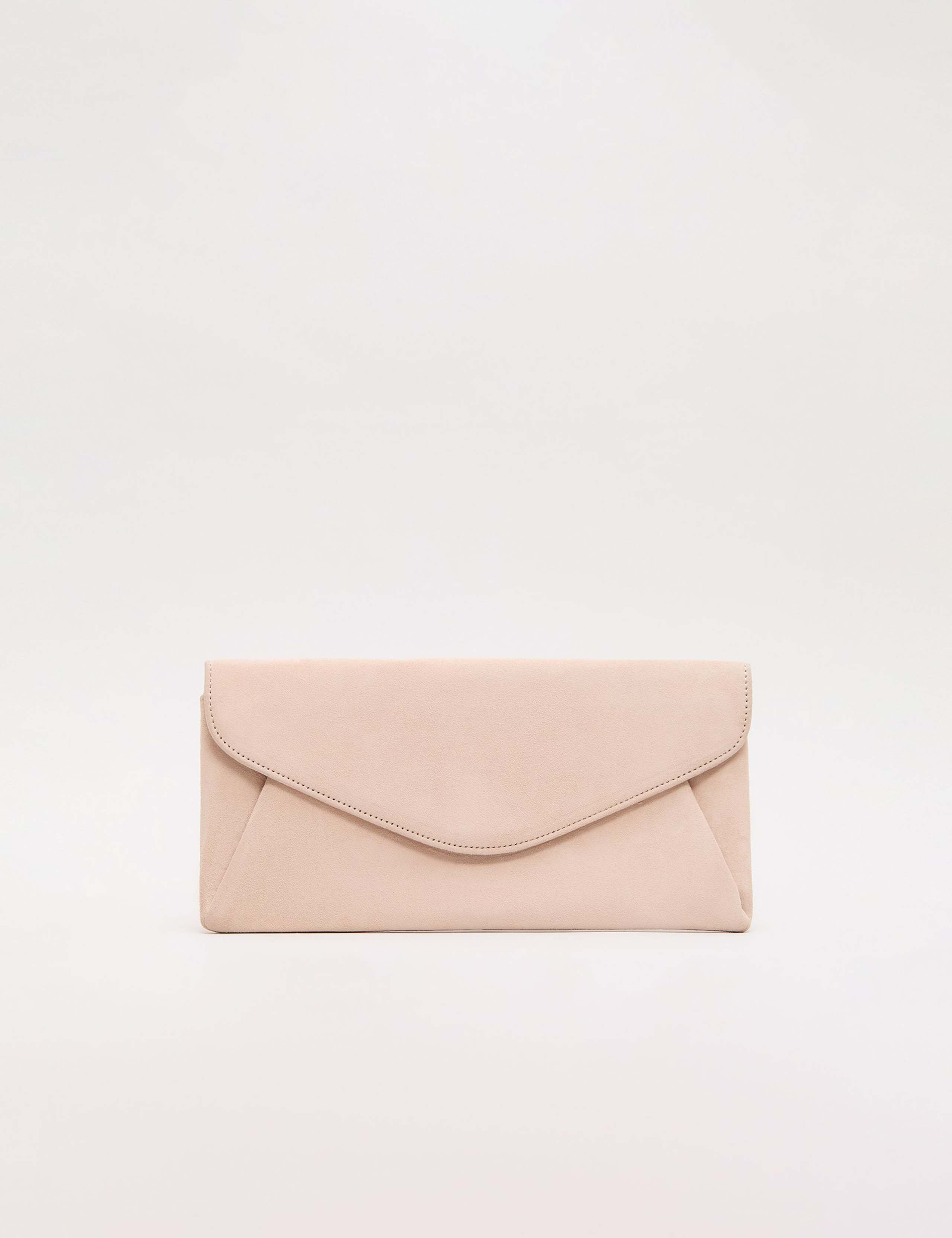 Suede Clutch Bag