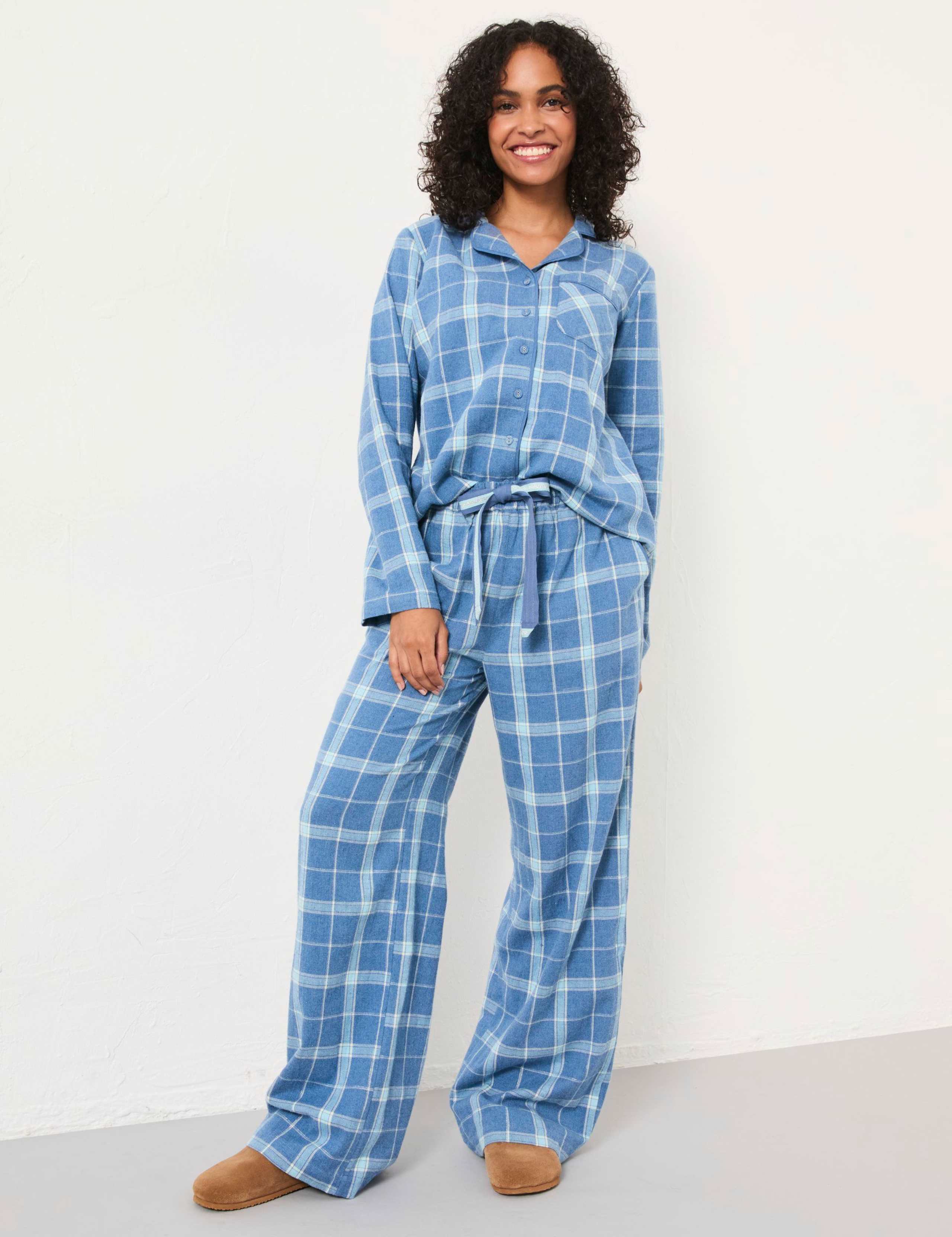Pure Cotton Checked Pyjama Set
