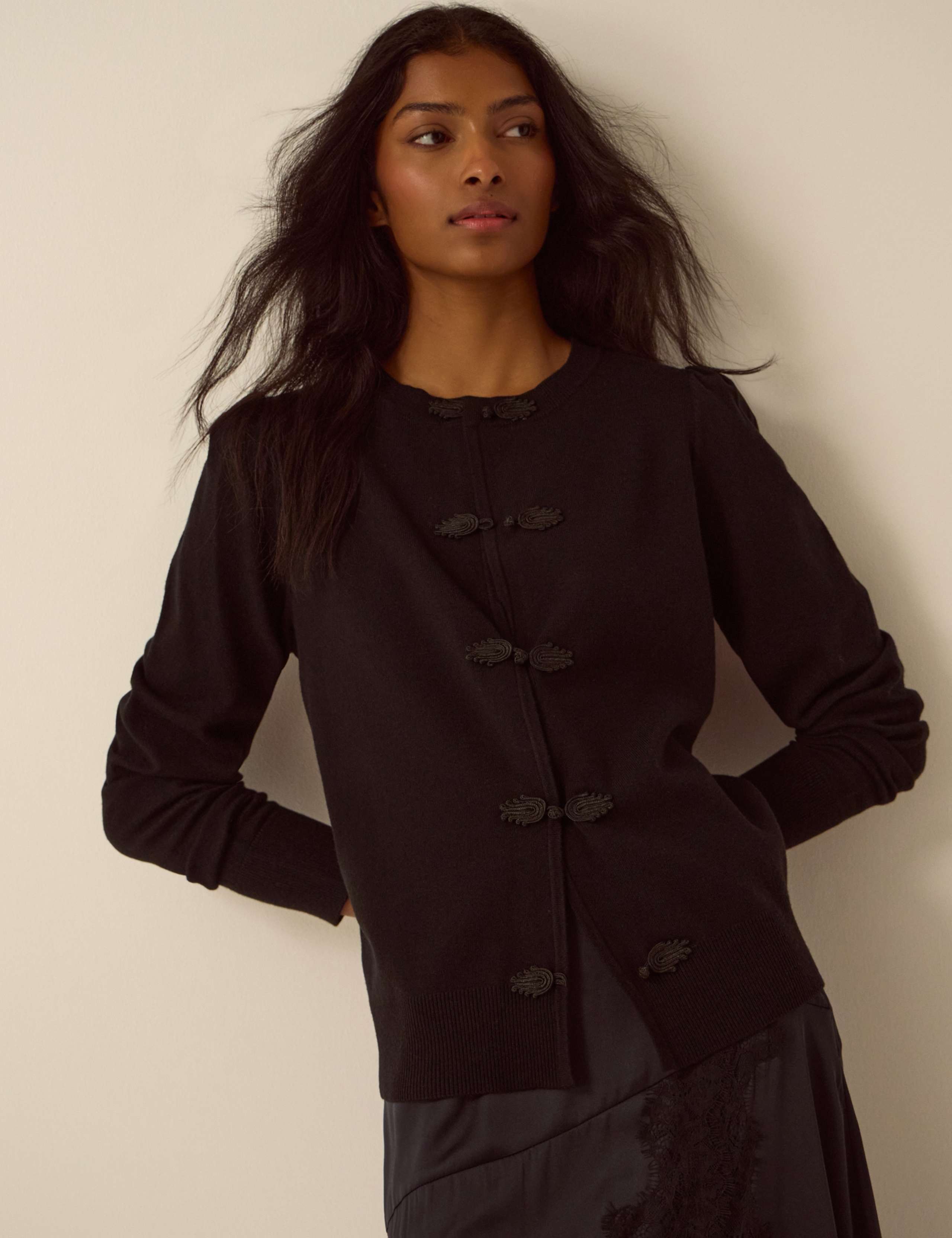 Crew Neck Cardigan