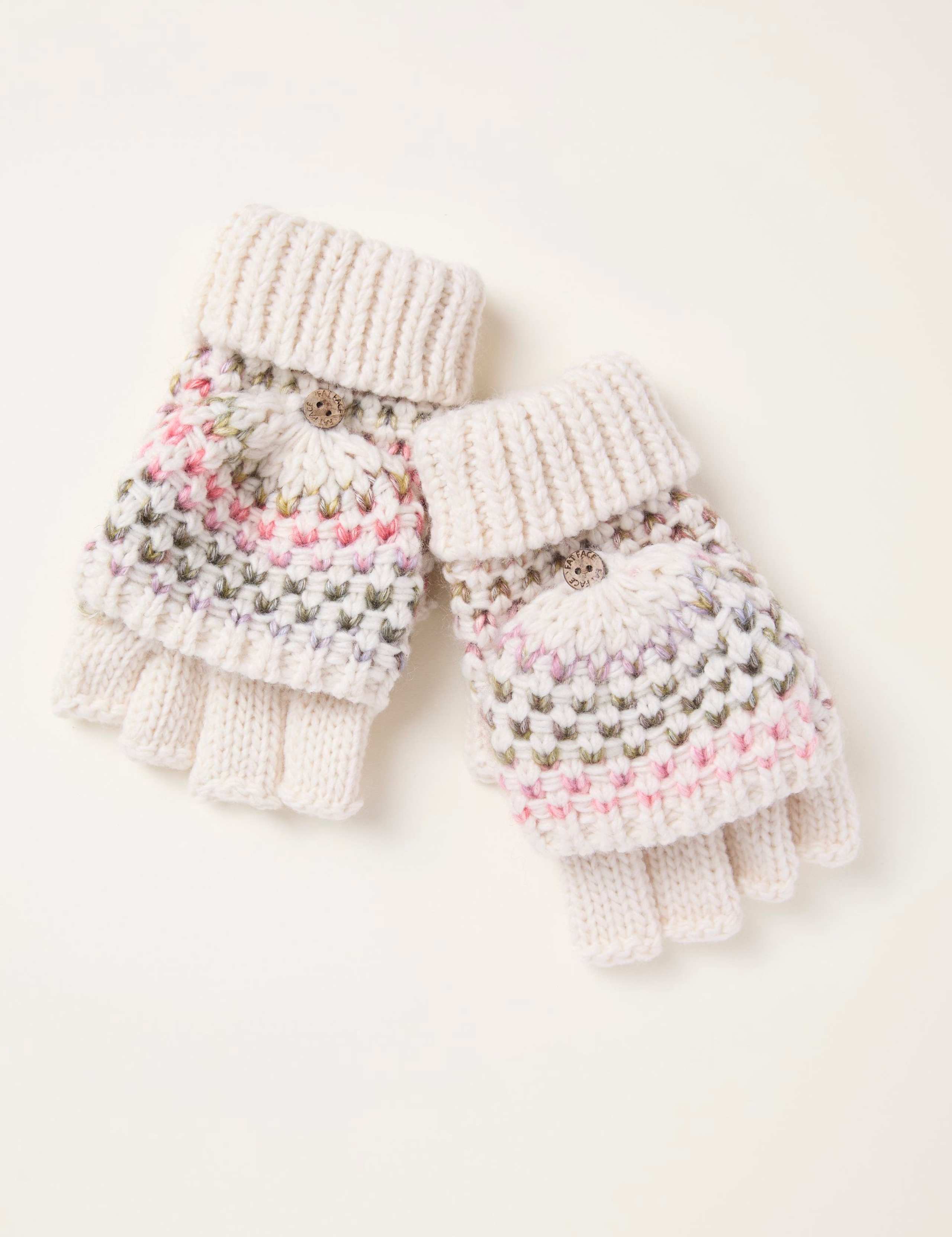 Knitted Flap Gloves